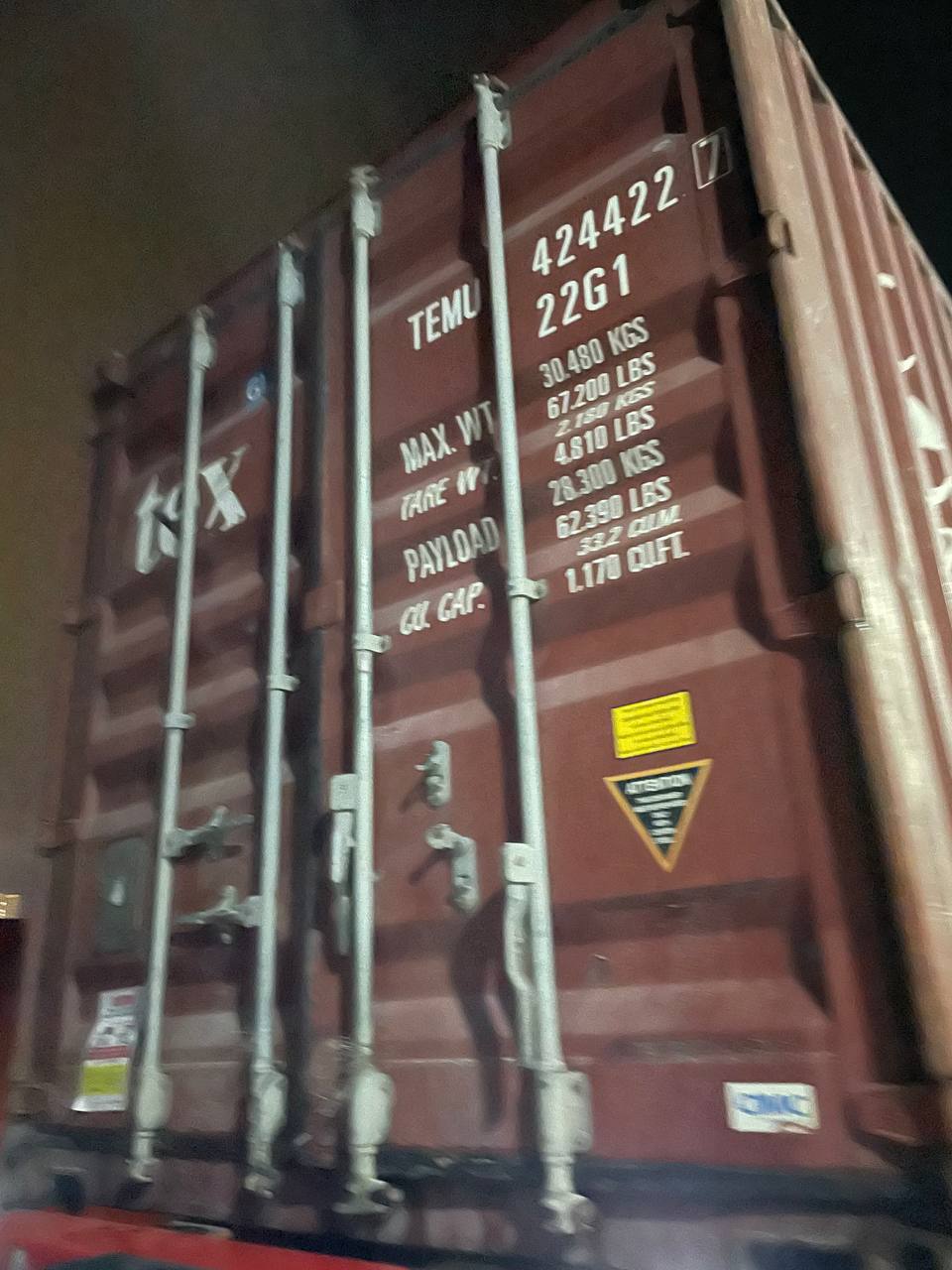 Морской контейнер TEMU4244227