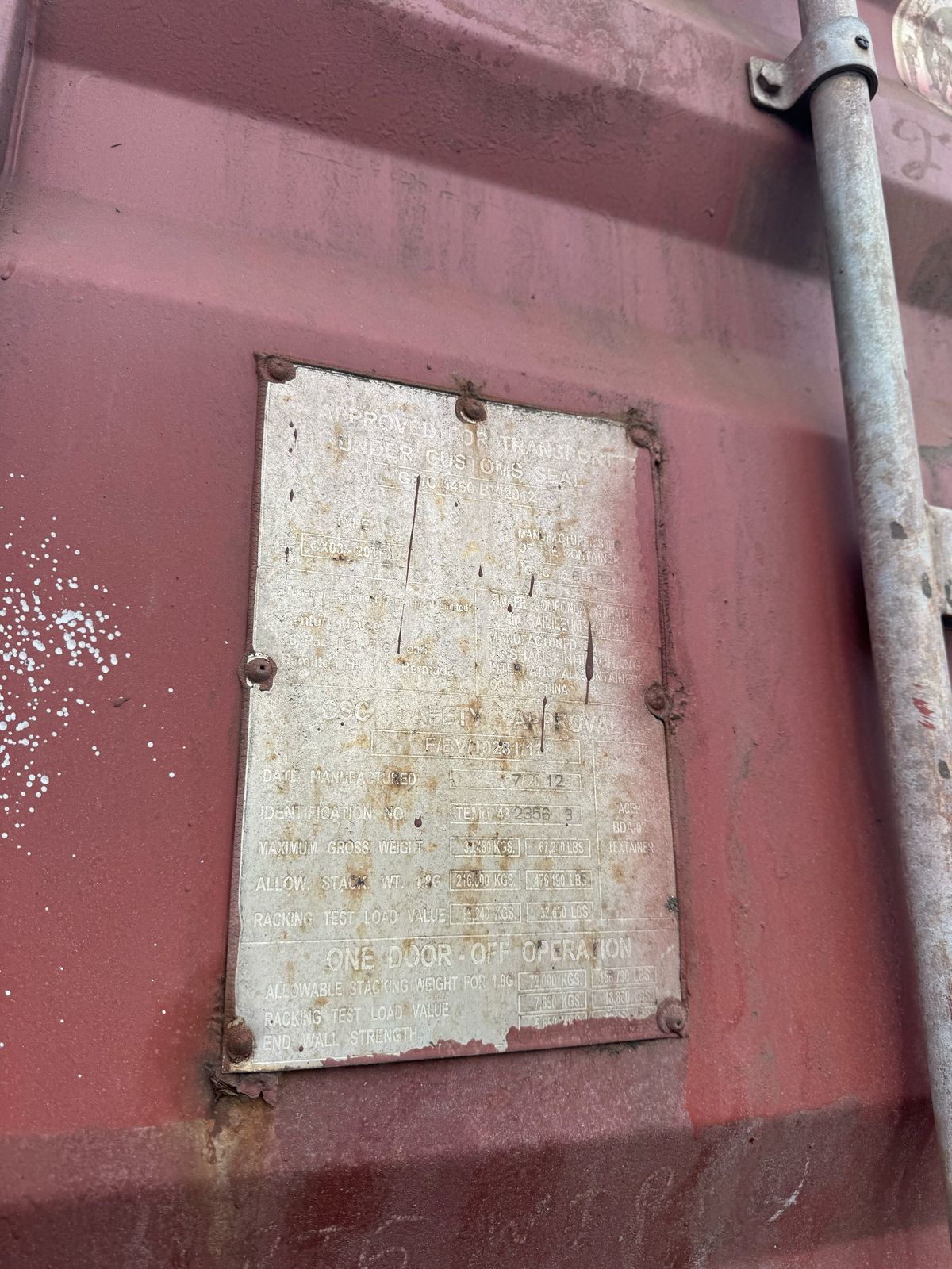 Морской контейнер TEMU4323563