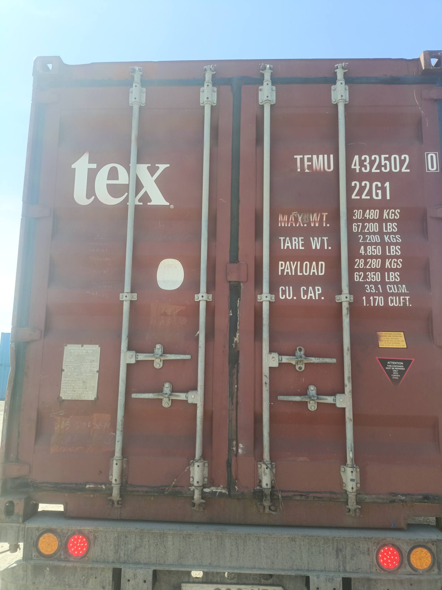 Морской контейнер TEMU4325020