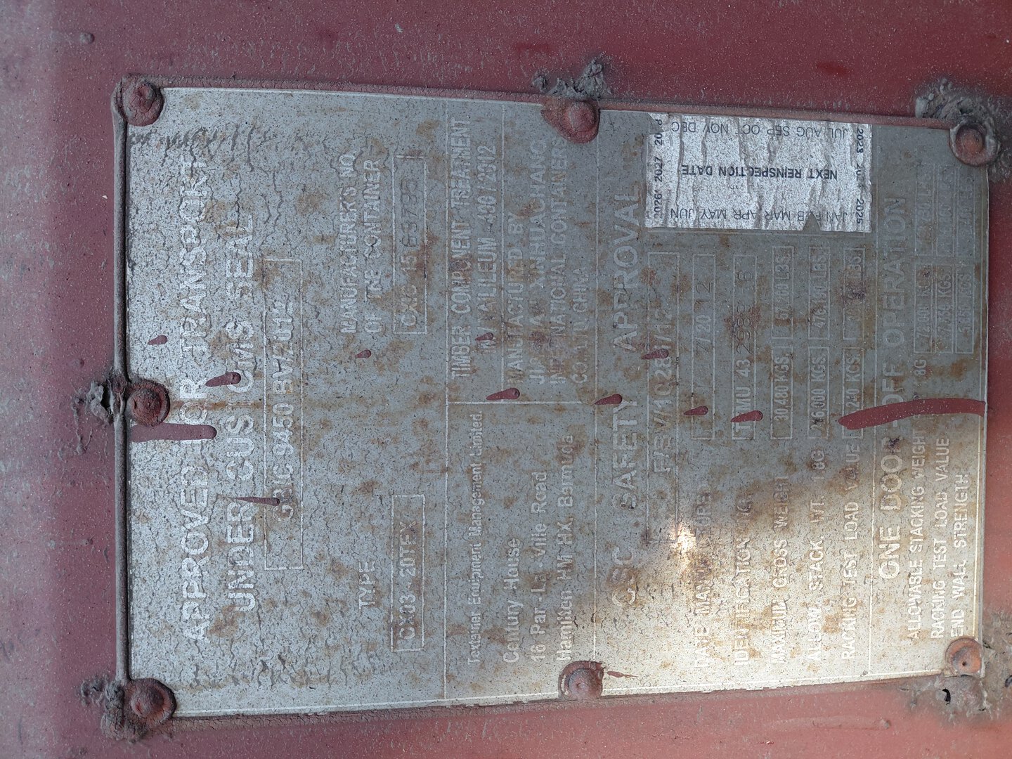 Морской контейнер TEMU4329896