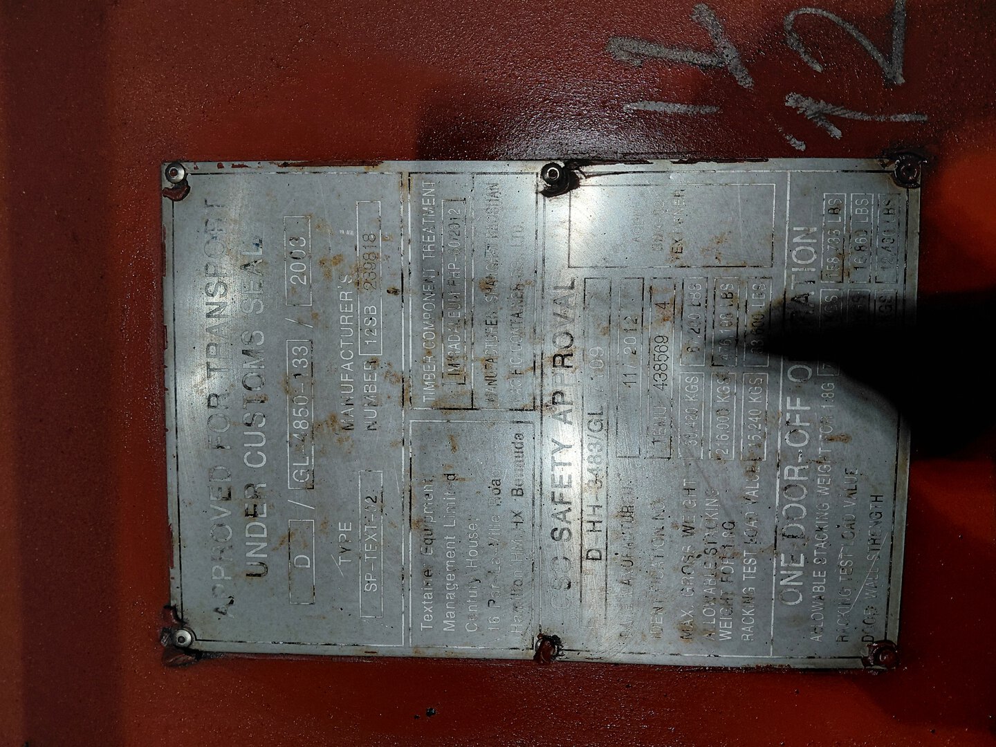 Морской контейнер TEMU4385694