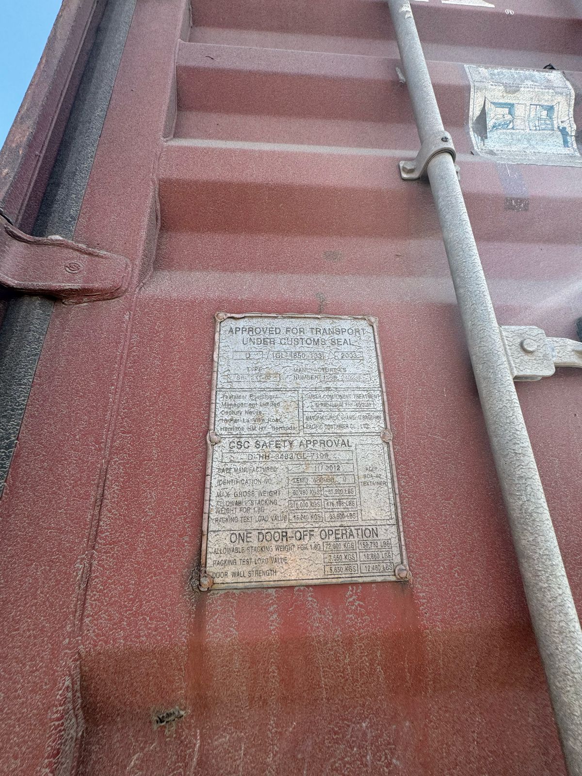 Морской контейнер TEMU4389869