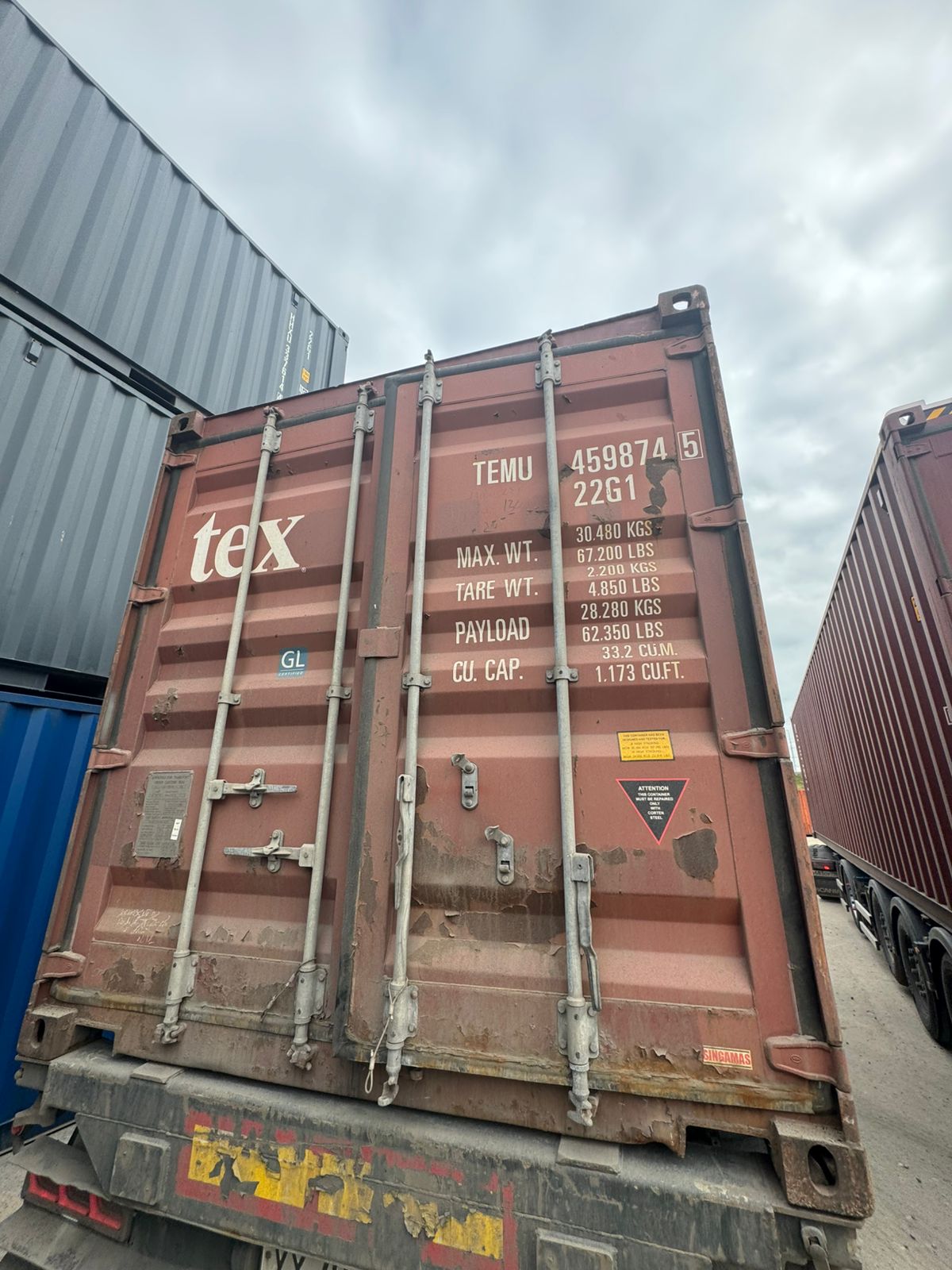 Морской контейнер TEMU4598745