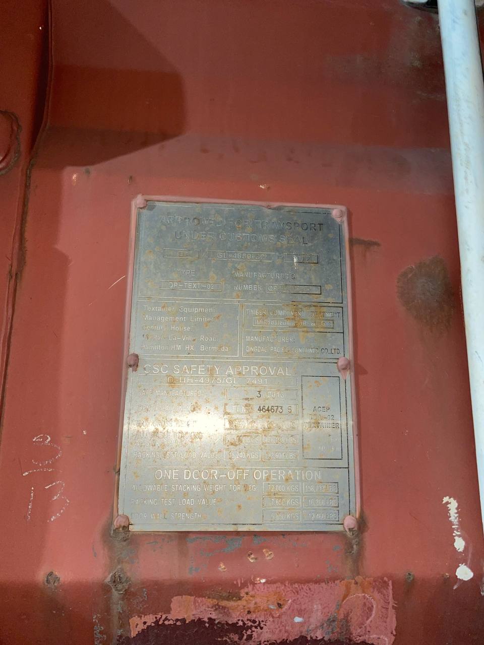 Морской контейнер TEMU4646735