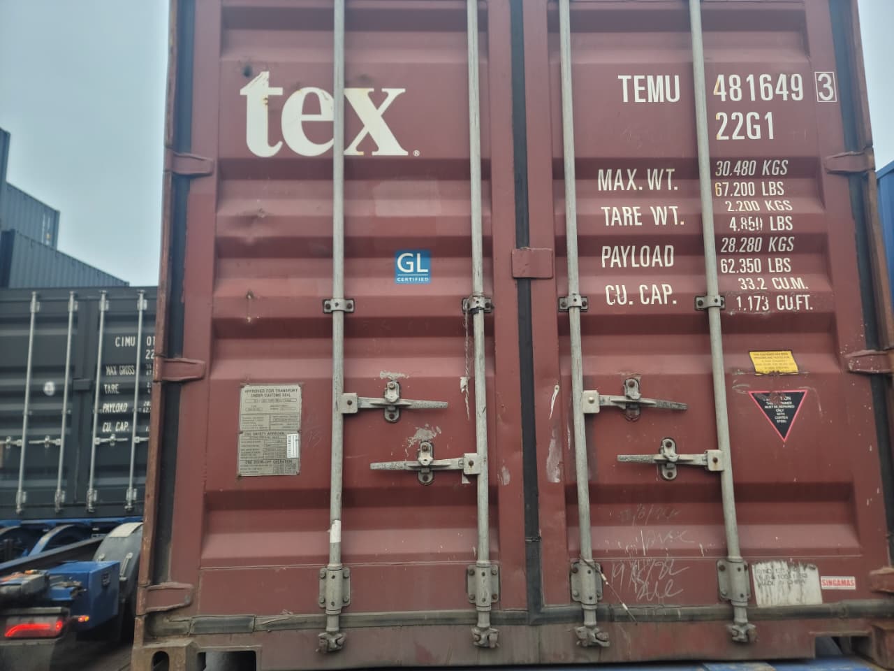 Морской контейнер TEMU4816493