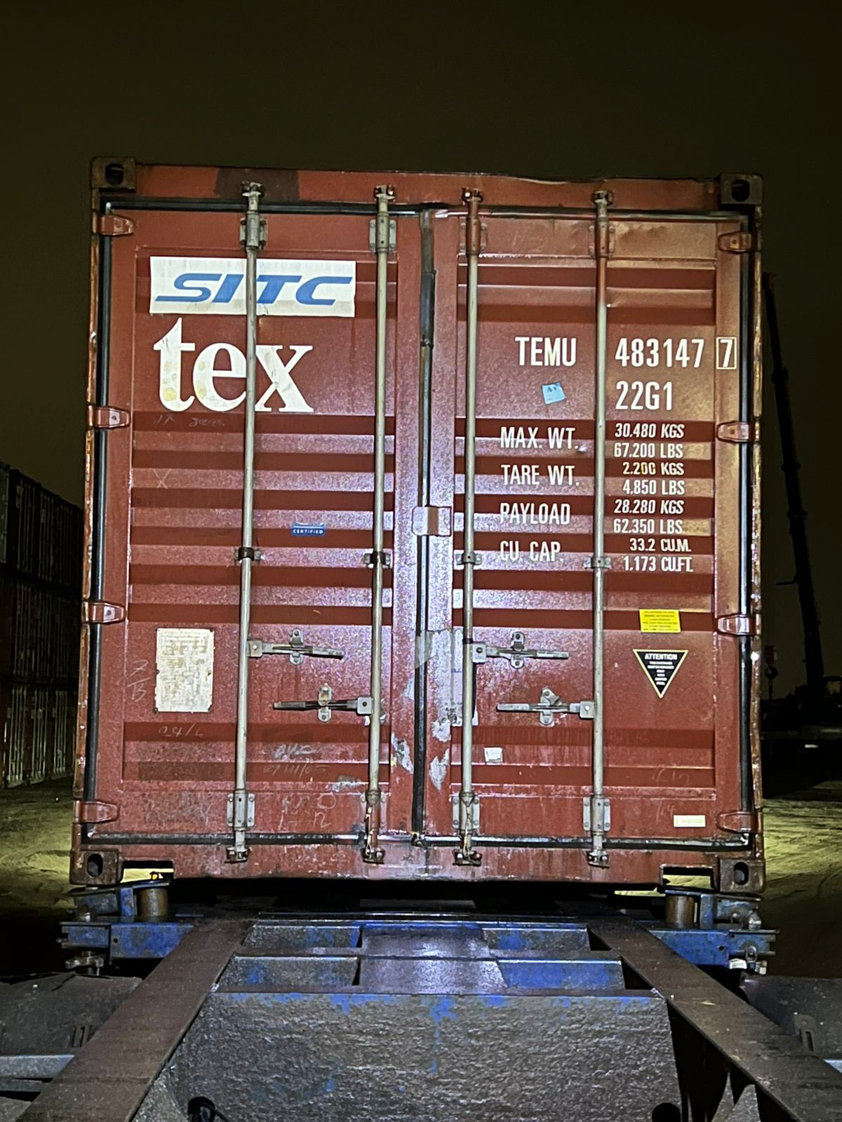 Морской контейнер TEMU4831477