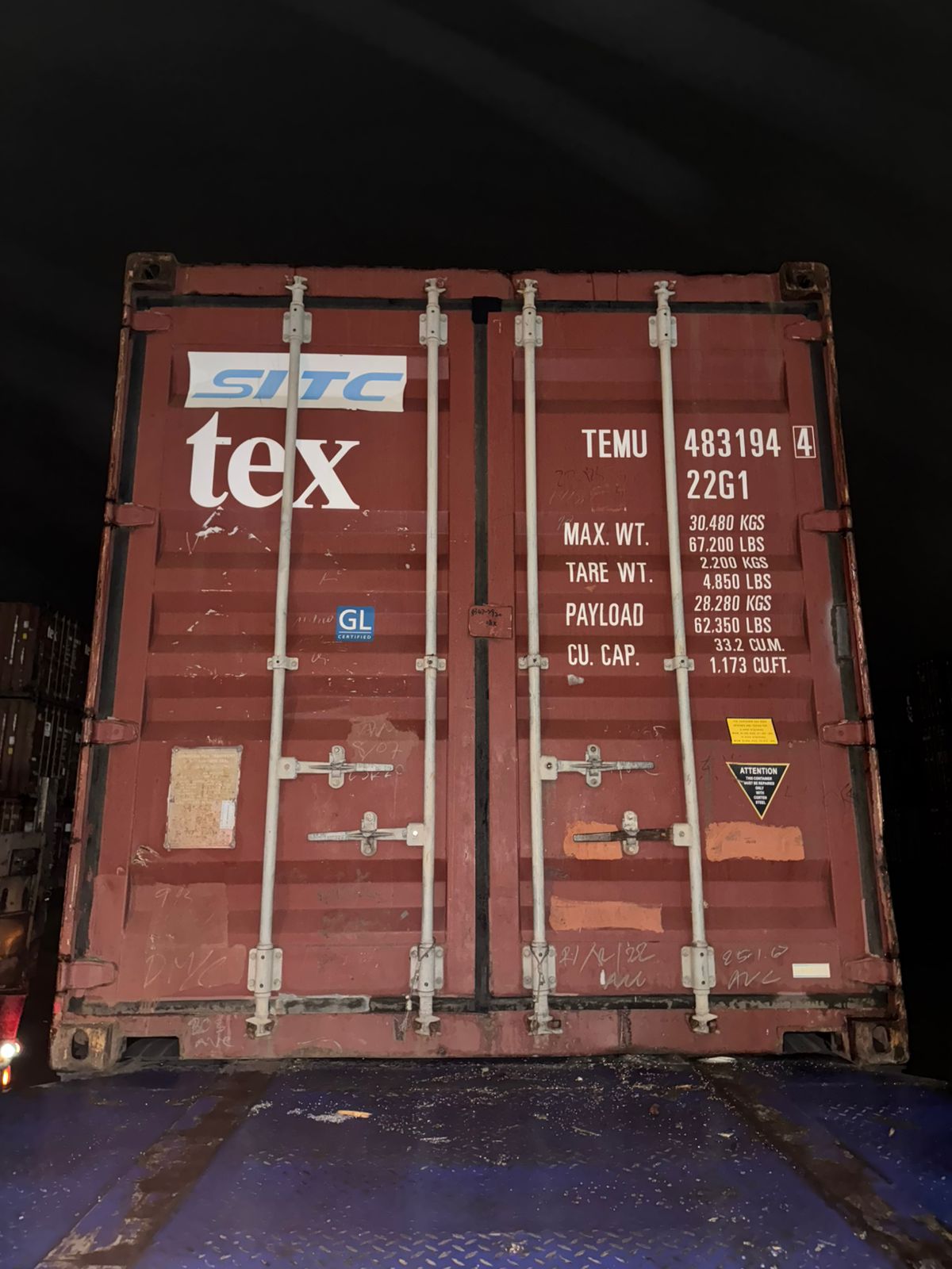 Морской контейнер TEMU4831944