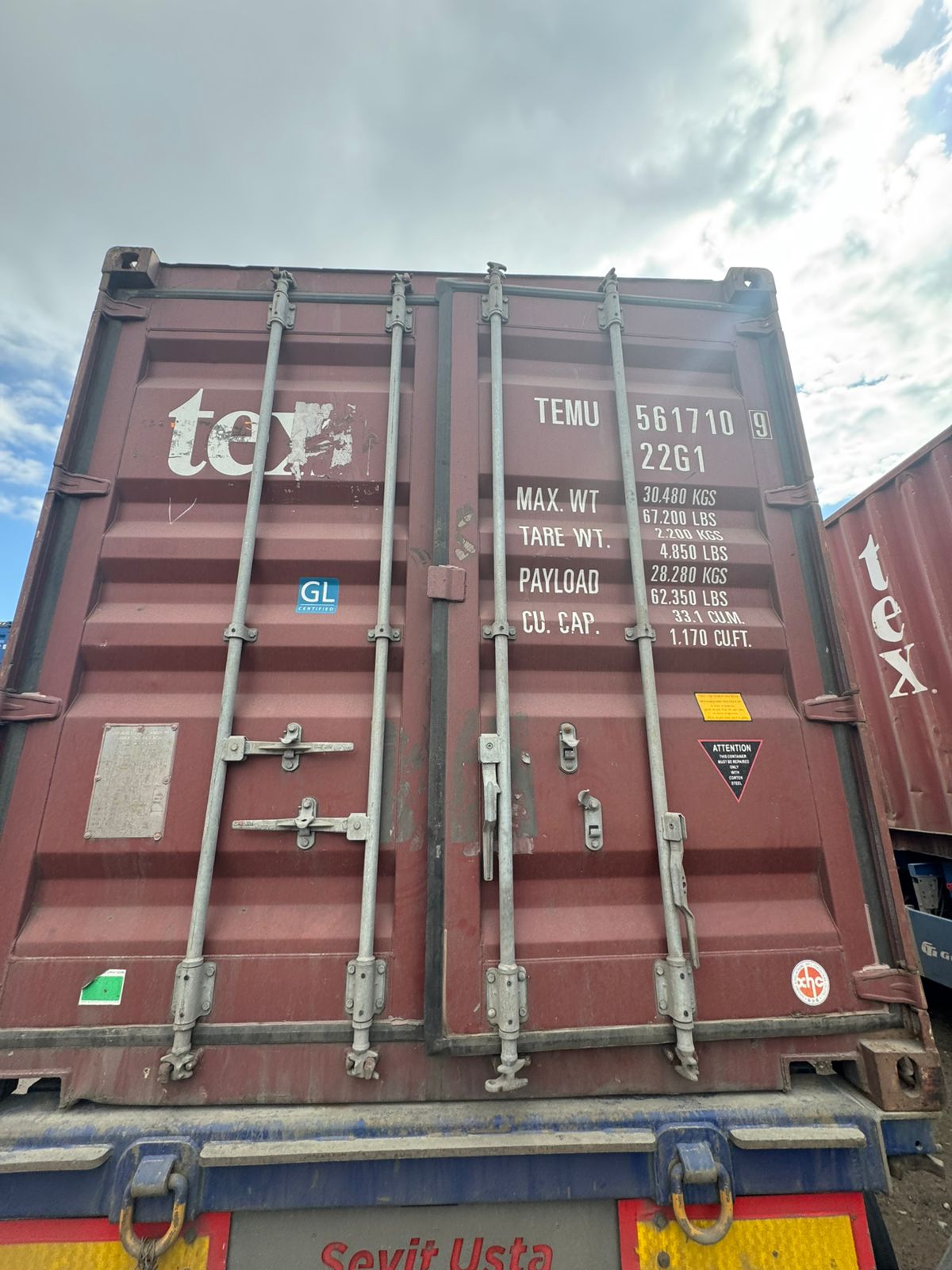 Морской контейнер TEMU5617109