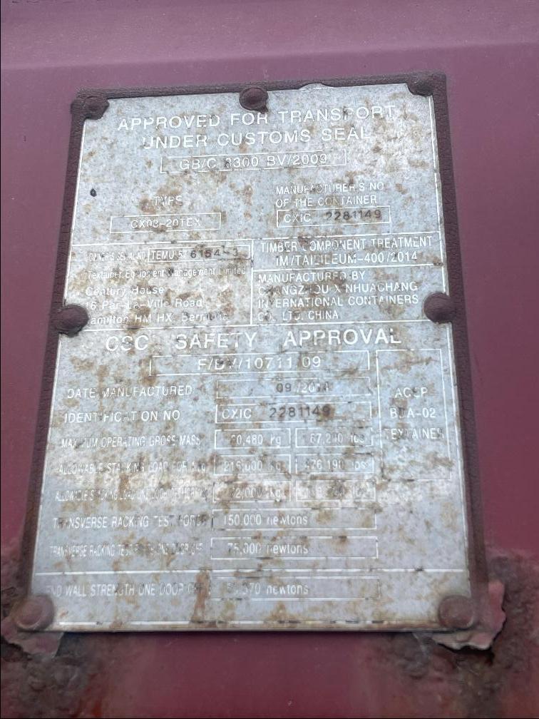 Морской контейнер TEMU5761543