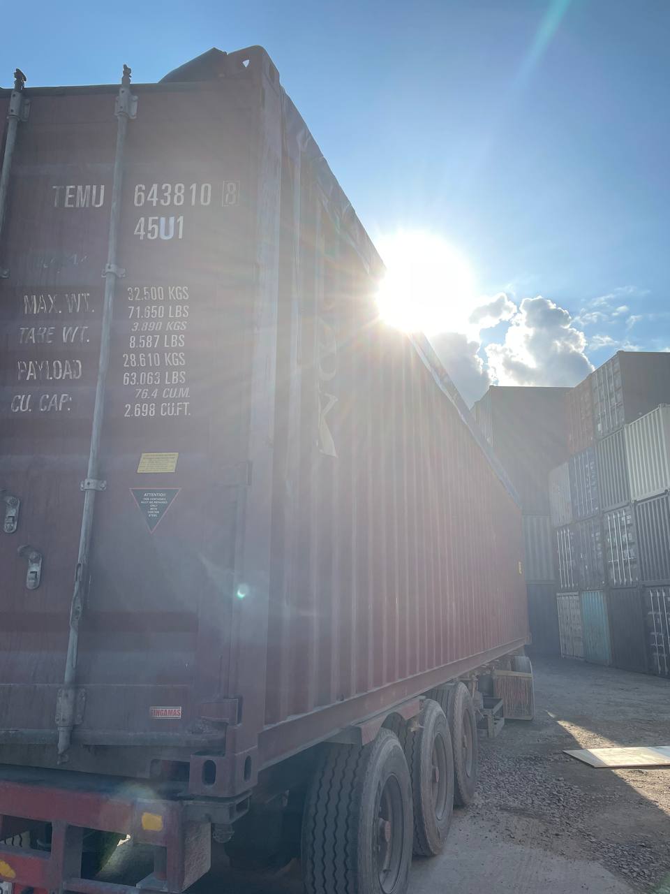 Морской контейнер TEMU6438108
