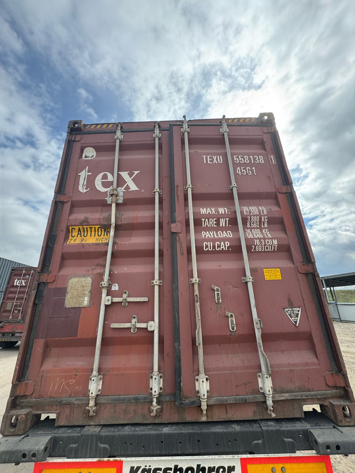 Морской контейнер TEXU5581381