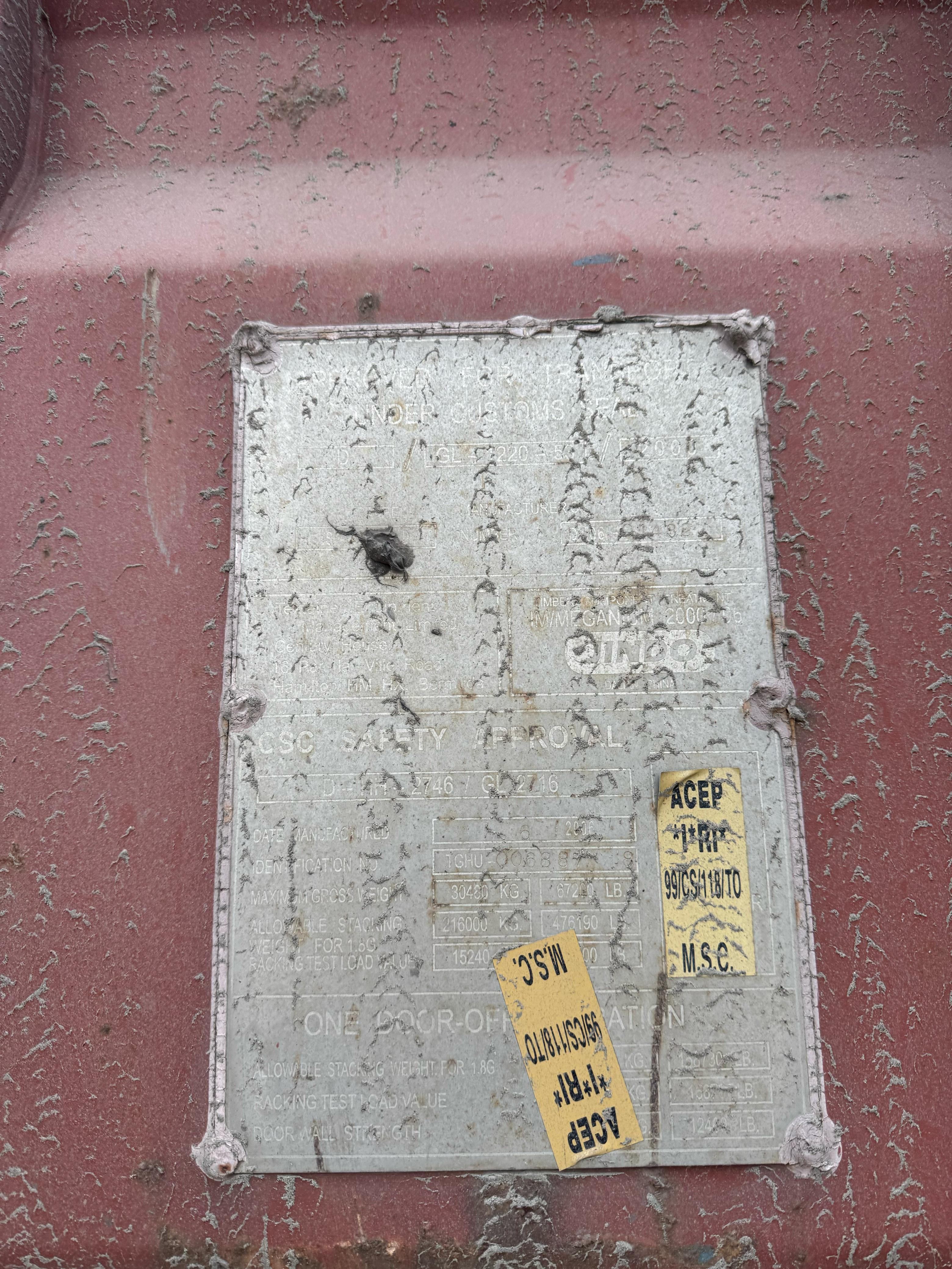 Морской контейнер TGHU0068878