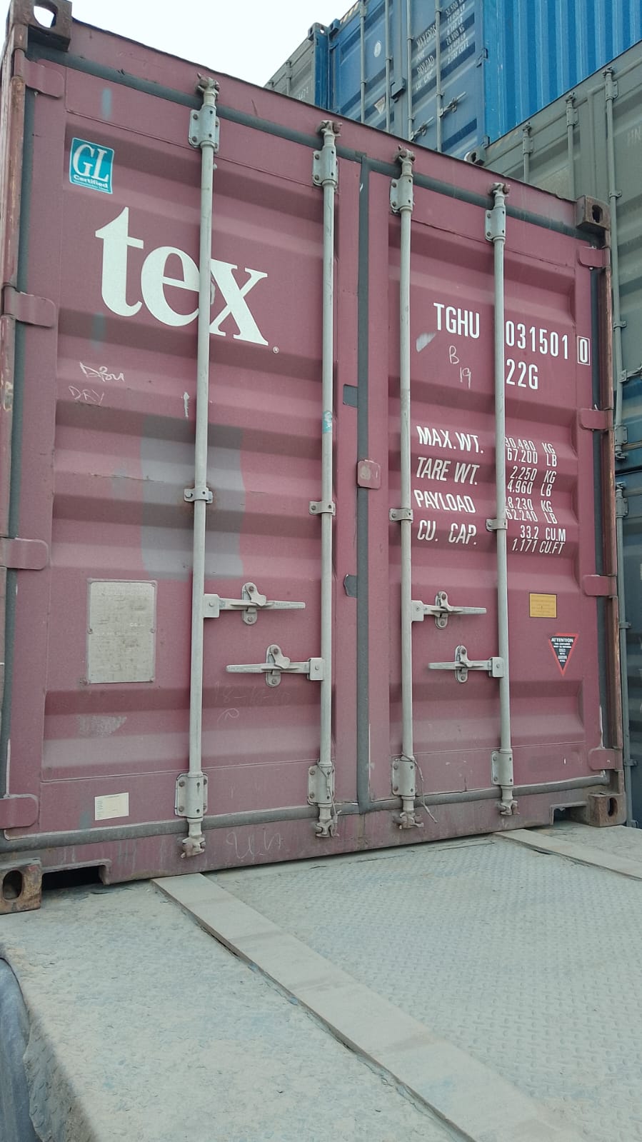 Морской контейнер TGHU0315010