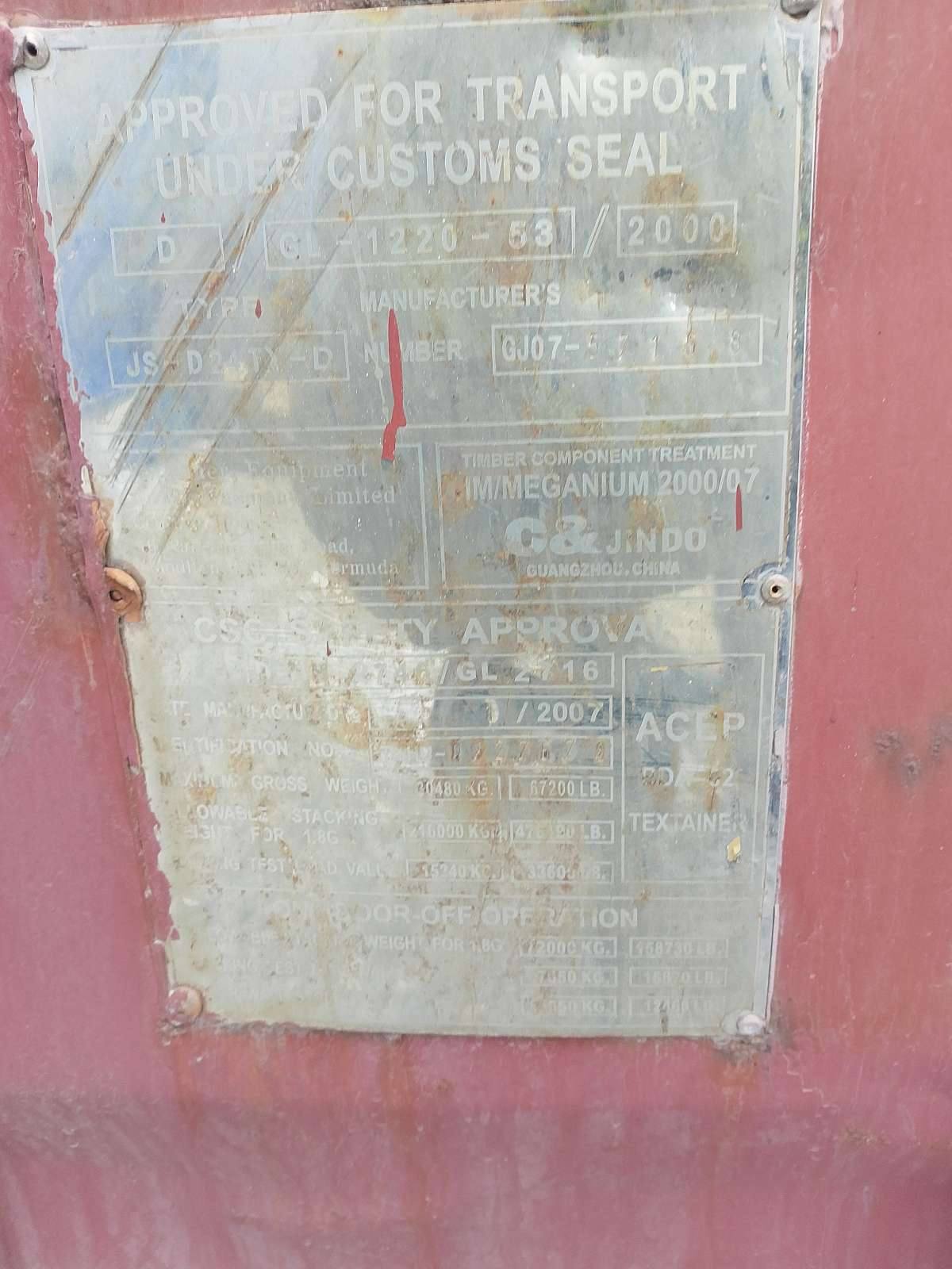 Морской контейнер TGHU0327670