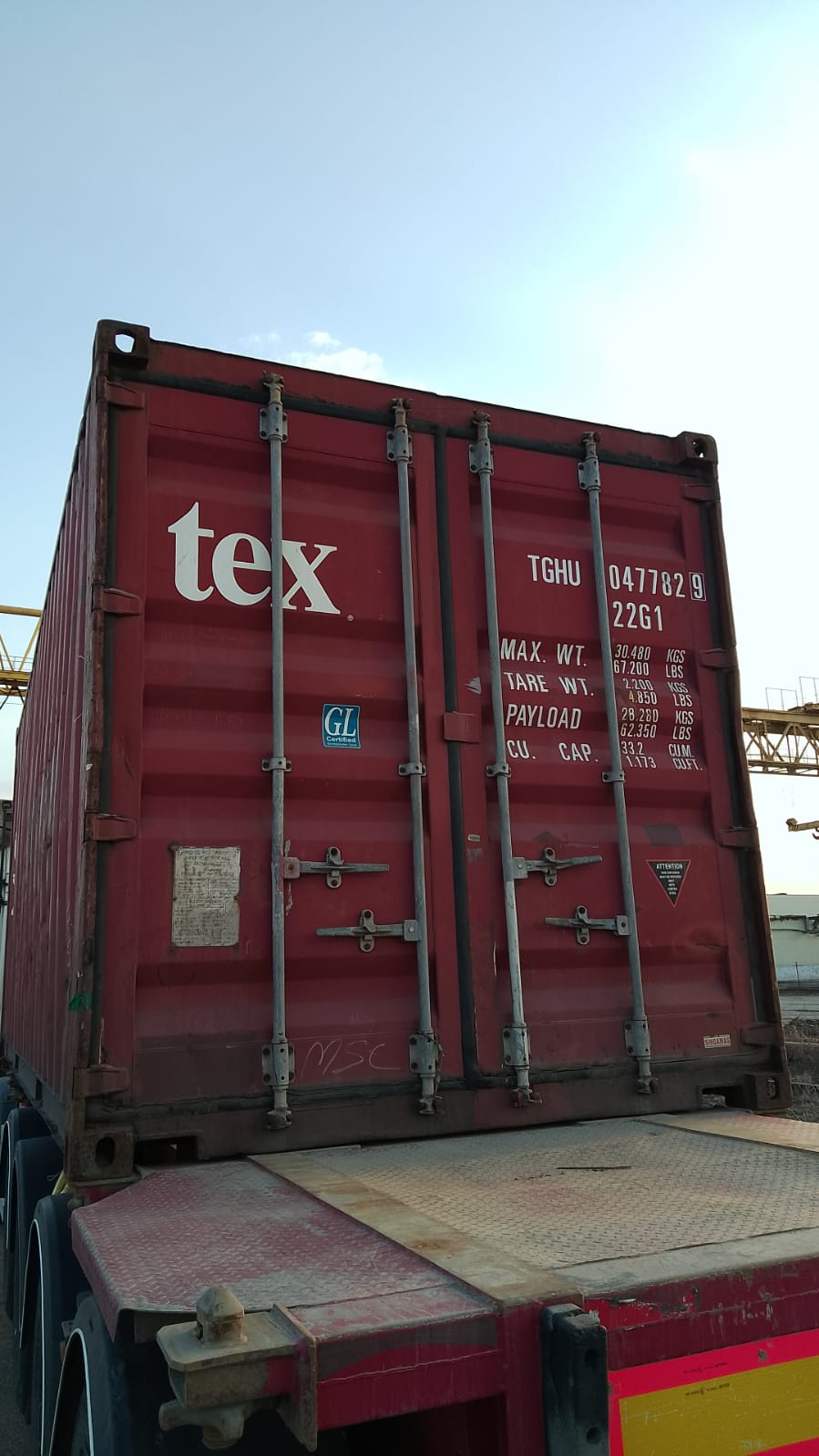 Морской контейнер TGHU0477829