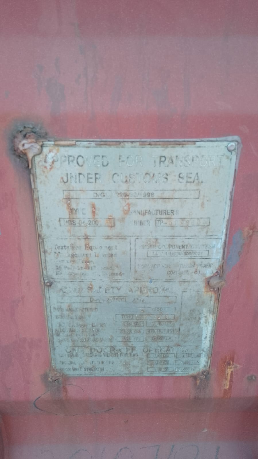 Морской контейнер TGHU0477829