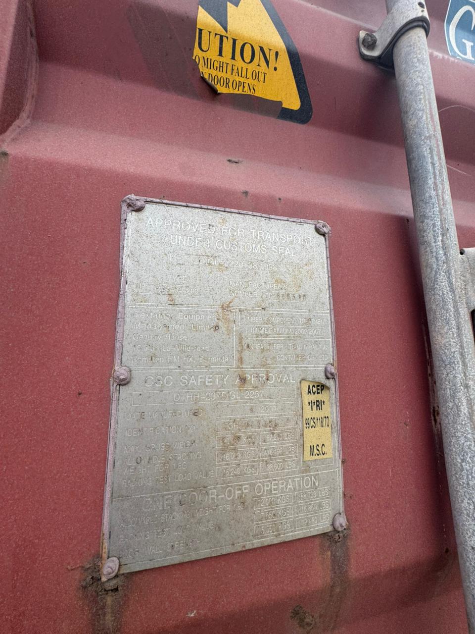 Морской контейнер TGHU0573592