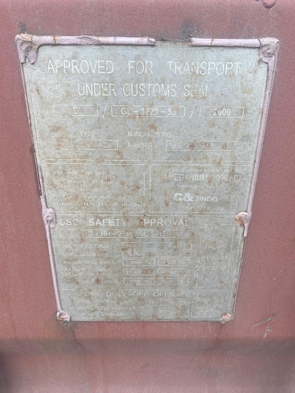 Морской контейнер TGHU0634759