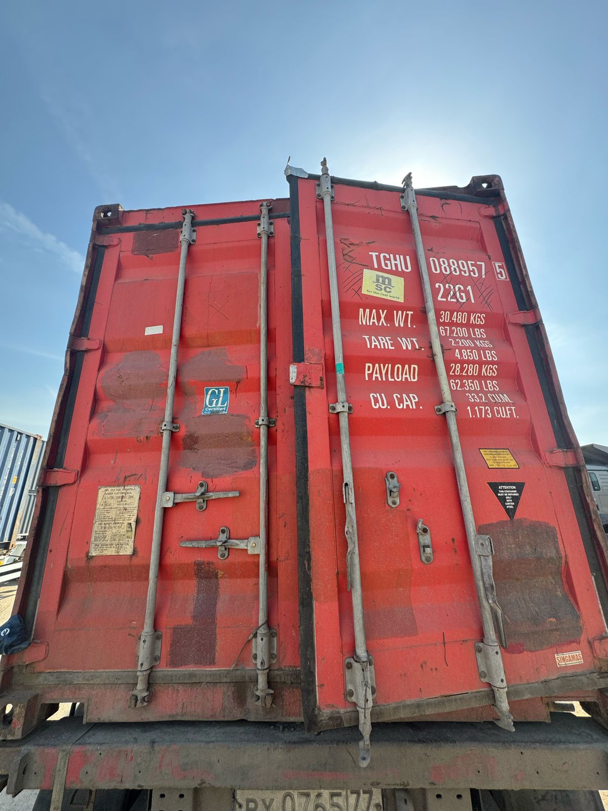 Морской контейнер TGHU0889575