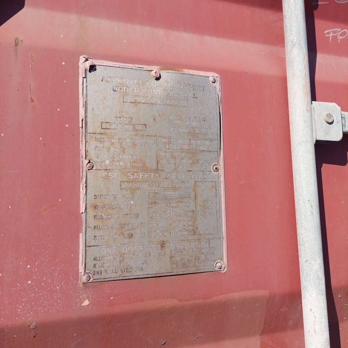 Морской контейнер TGHU1014388