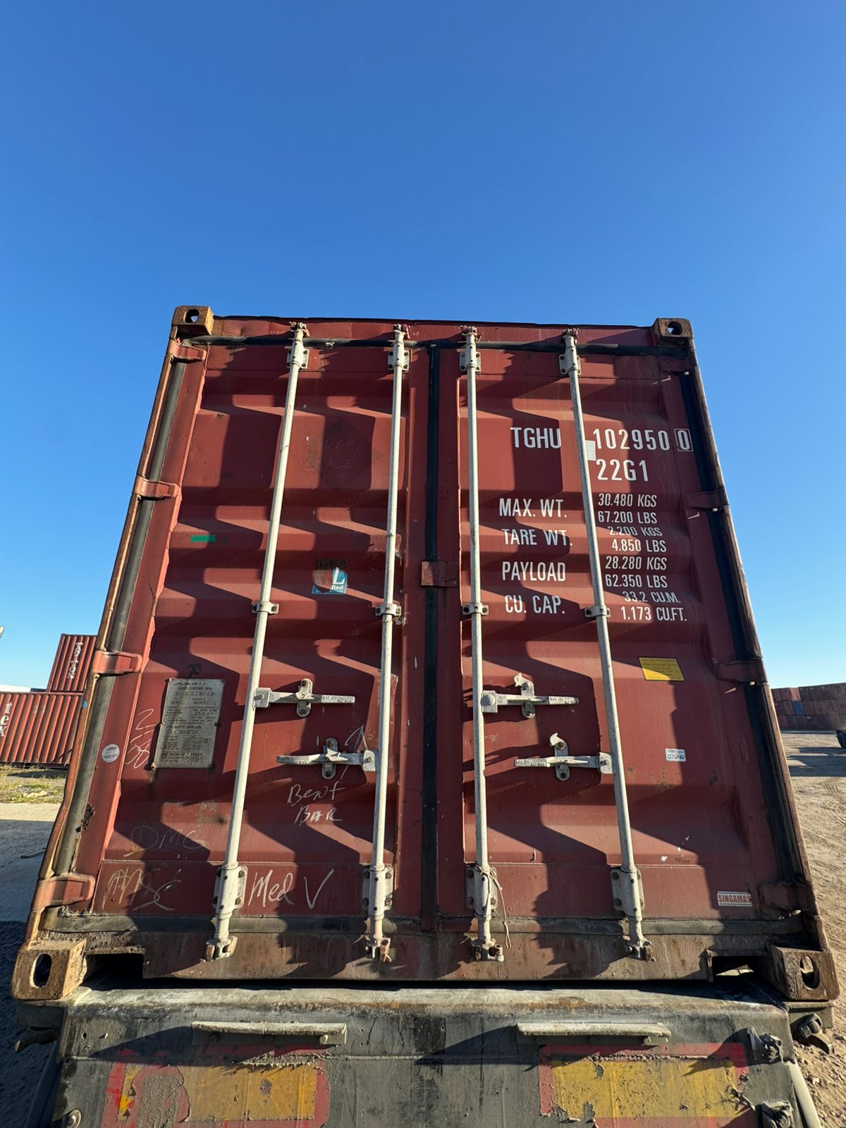 Морской контейнер TGHU1029500