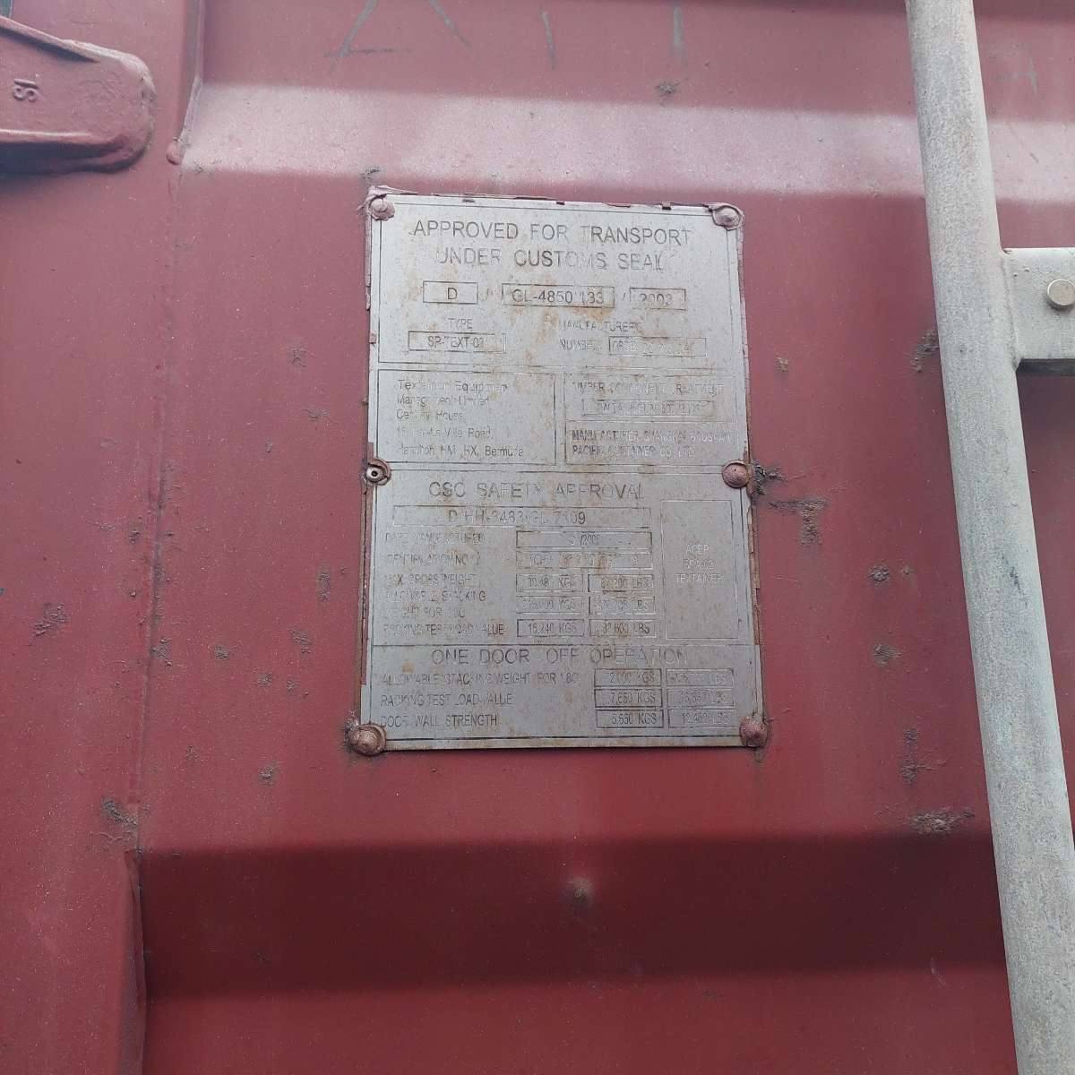 Морской контейнер TGHU1179768