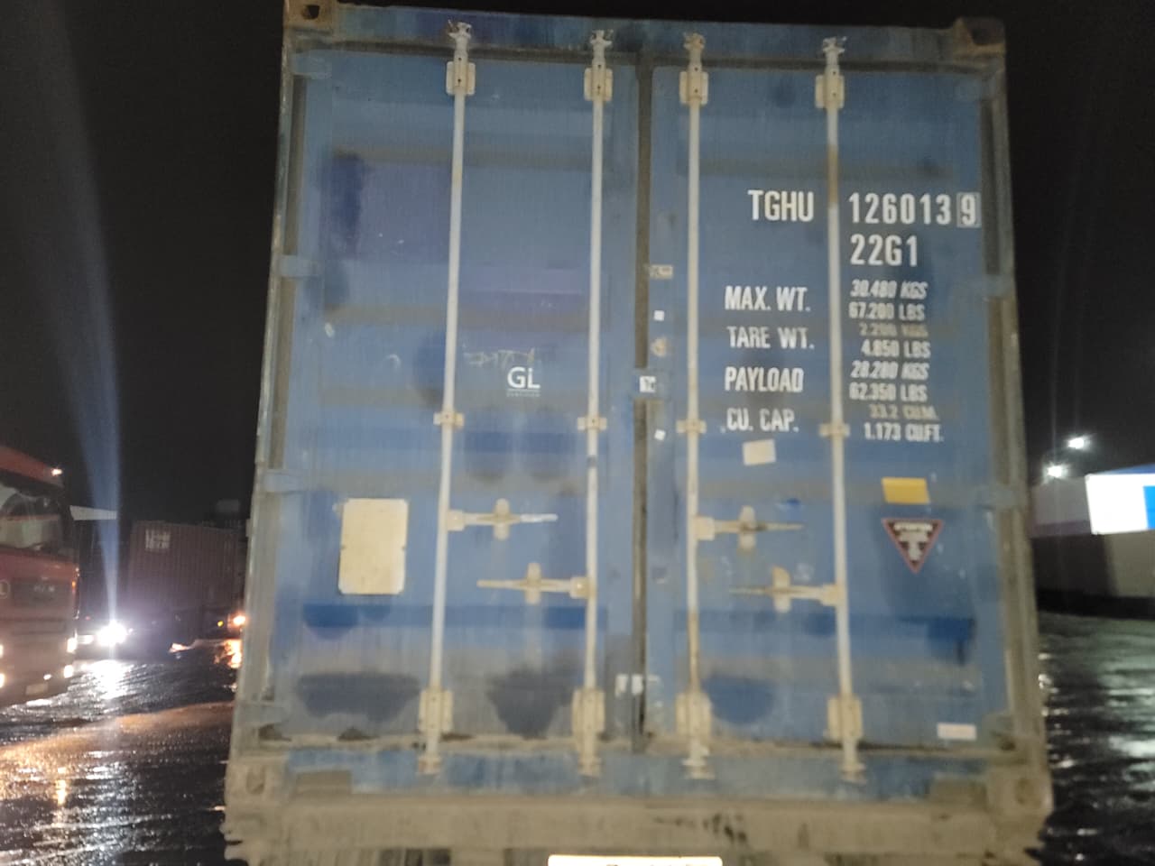 Морской контейнер TGHU1260139