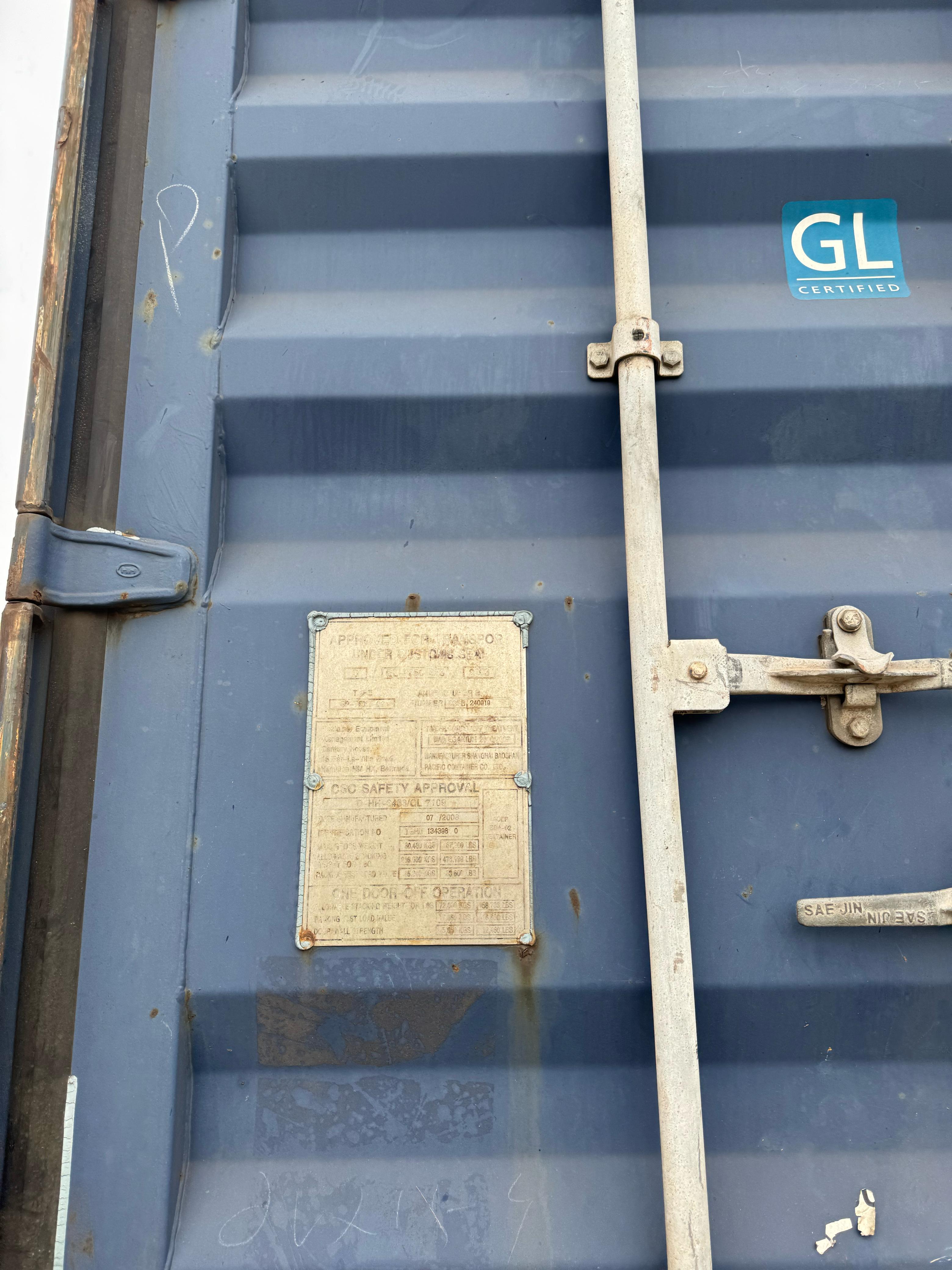 Морской контейнер TGHU1343980