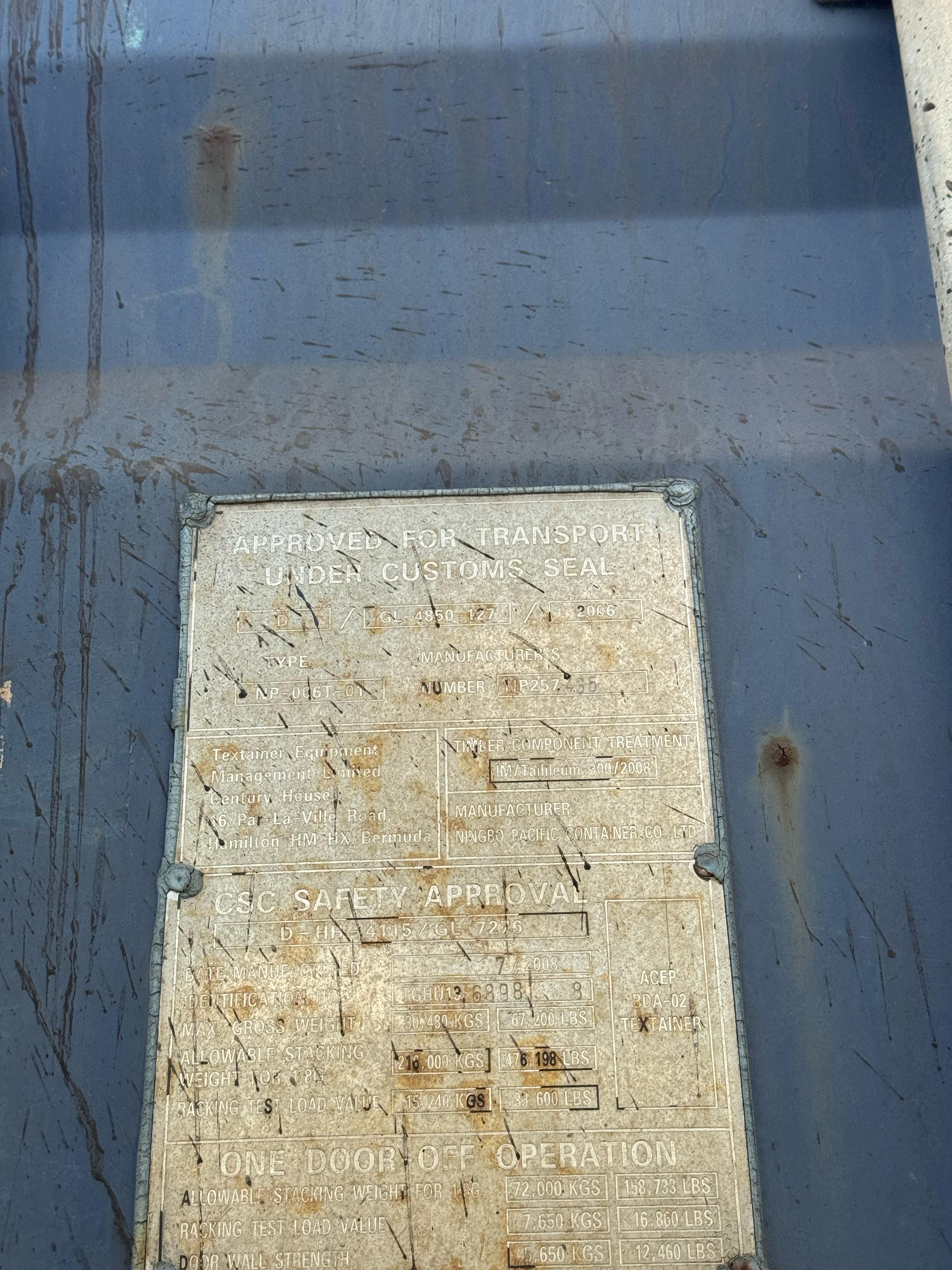 Морской контейнер TGHU1368988