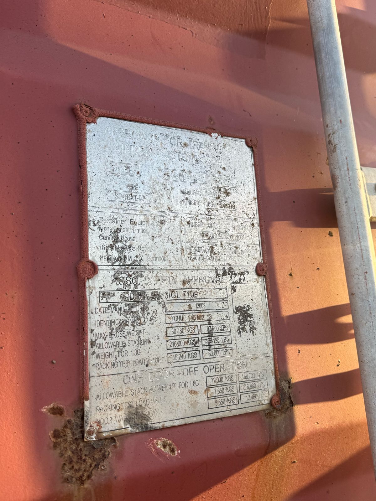 Морской контейнер TGHU1451623