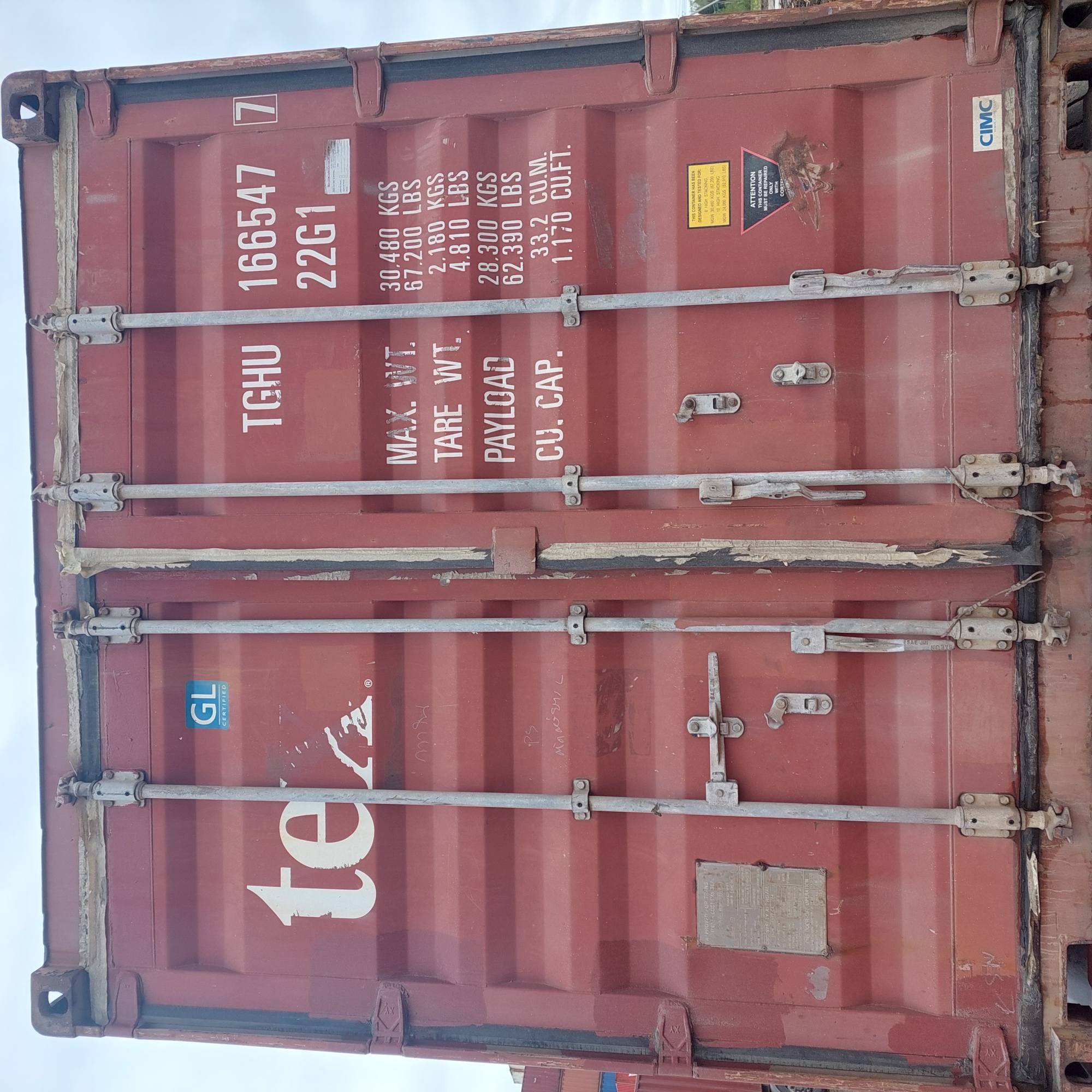 Морской контейнер TGHU1665477