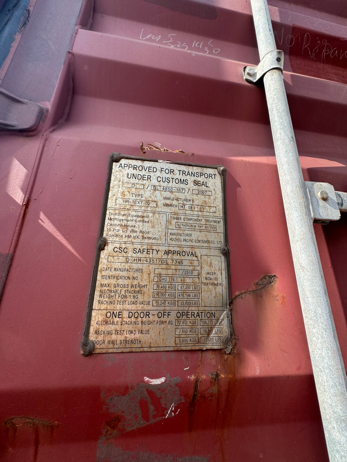 Морской контейнер TGHU1761383