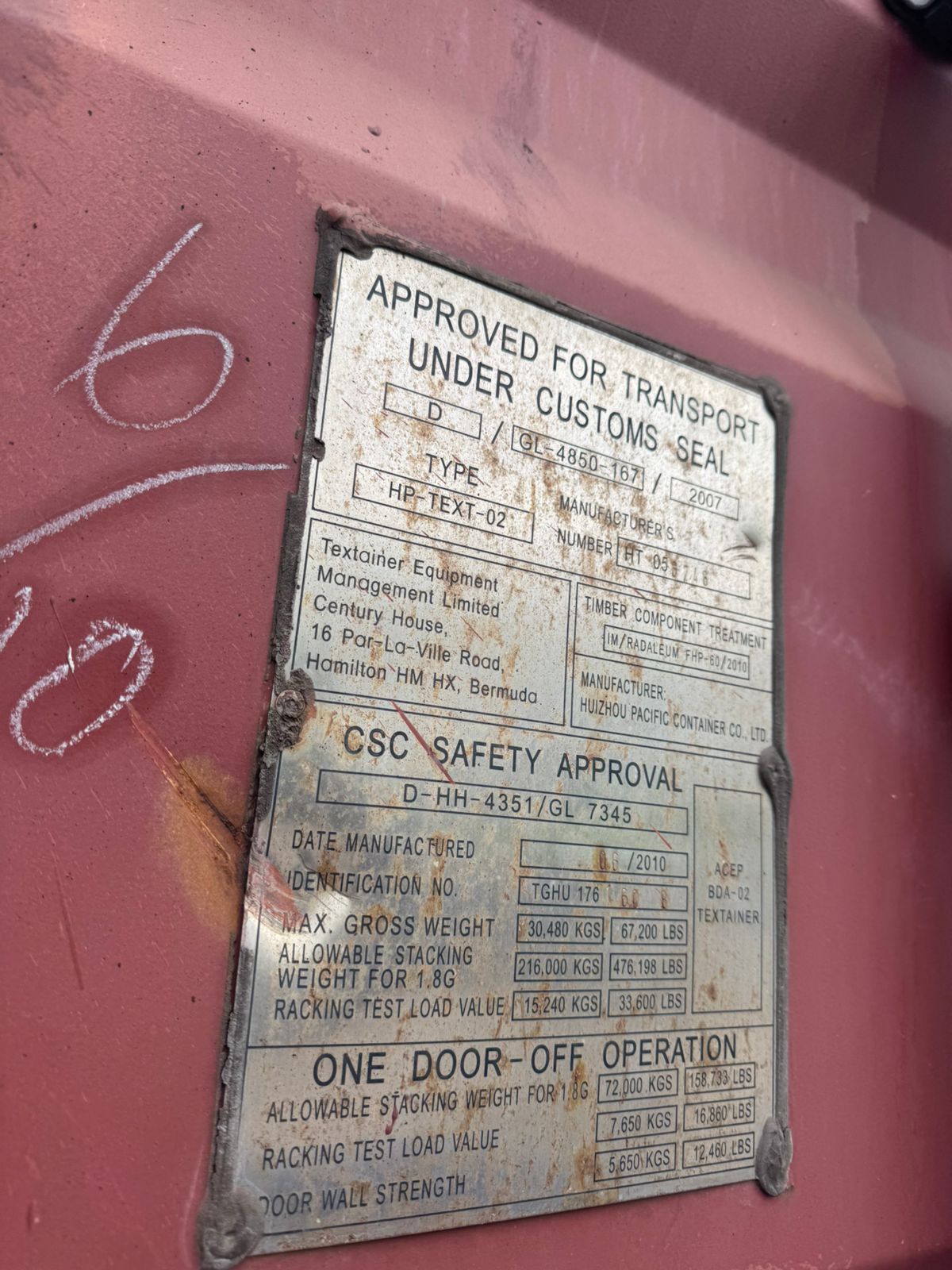 Морской контейнер TGHU1761608