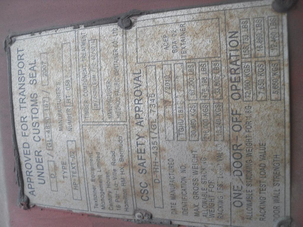 Морской контейнер TGHU1848272