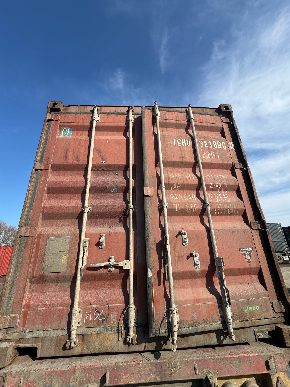 Морской контейнер TGHU3238900