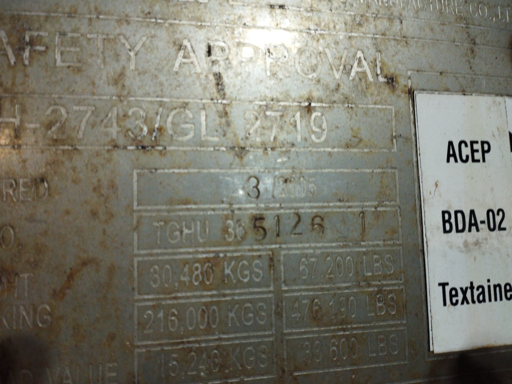 Морской контейнер TGHU3651261