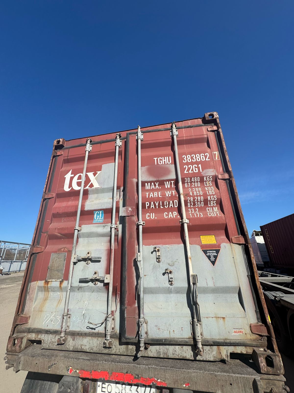Морской контейнер TGHU3838627