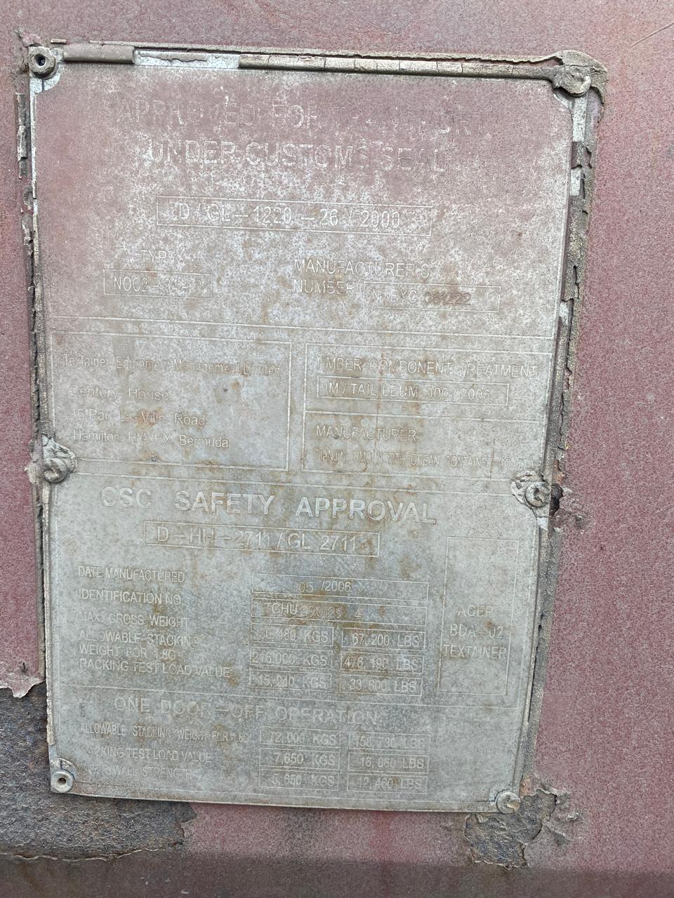 Морской контейнер TGHU3901294