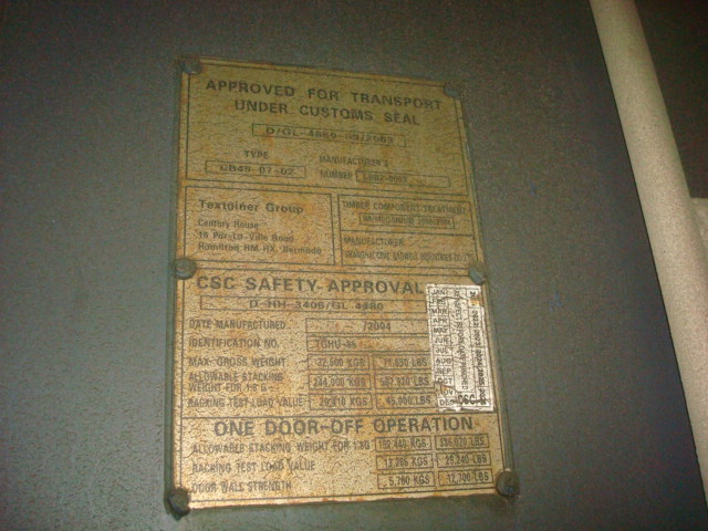 Морской контейнер TGHU8568355