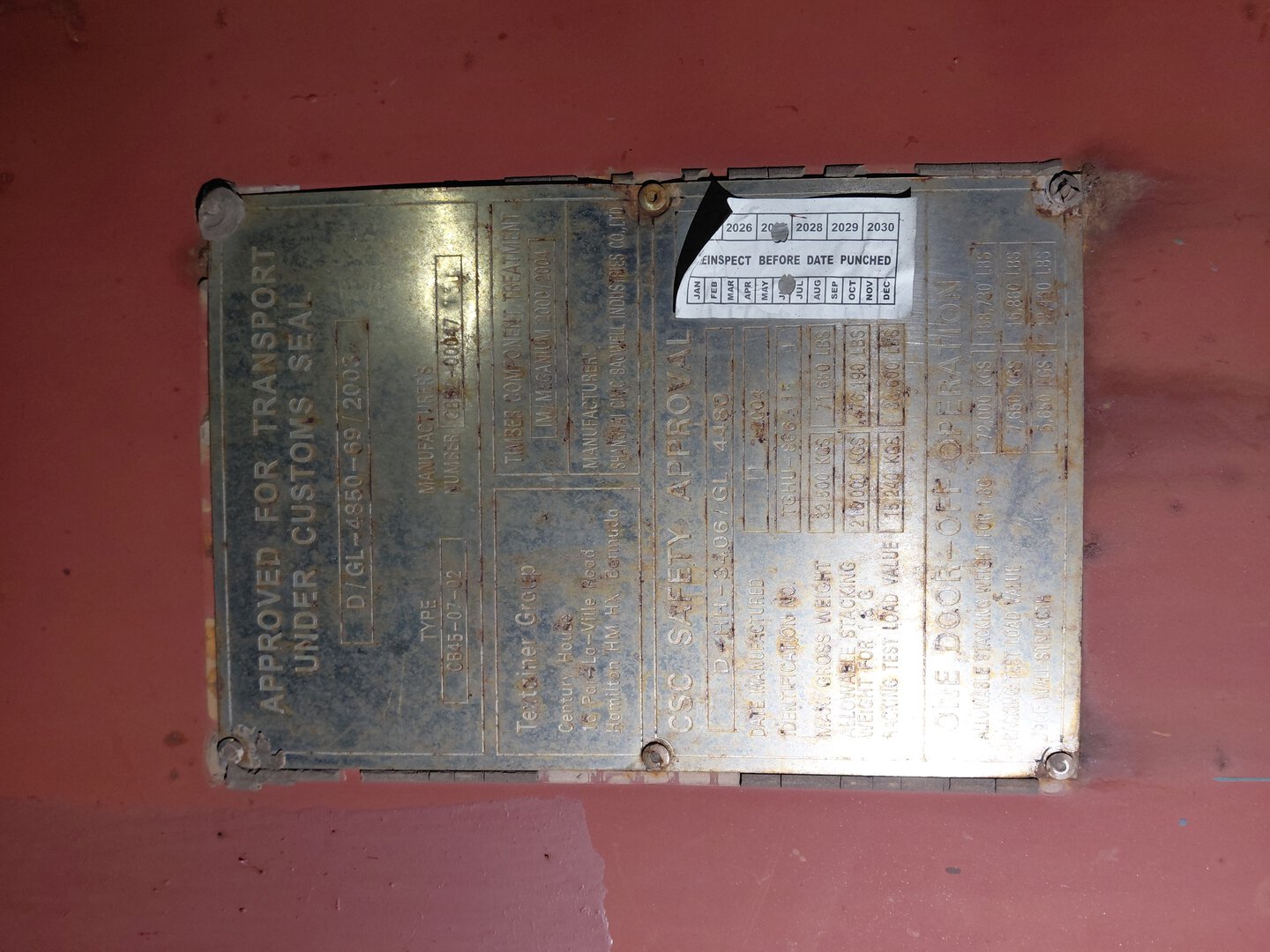 Морской контейнер TGHU8663959