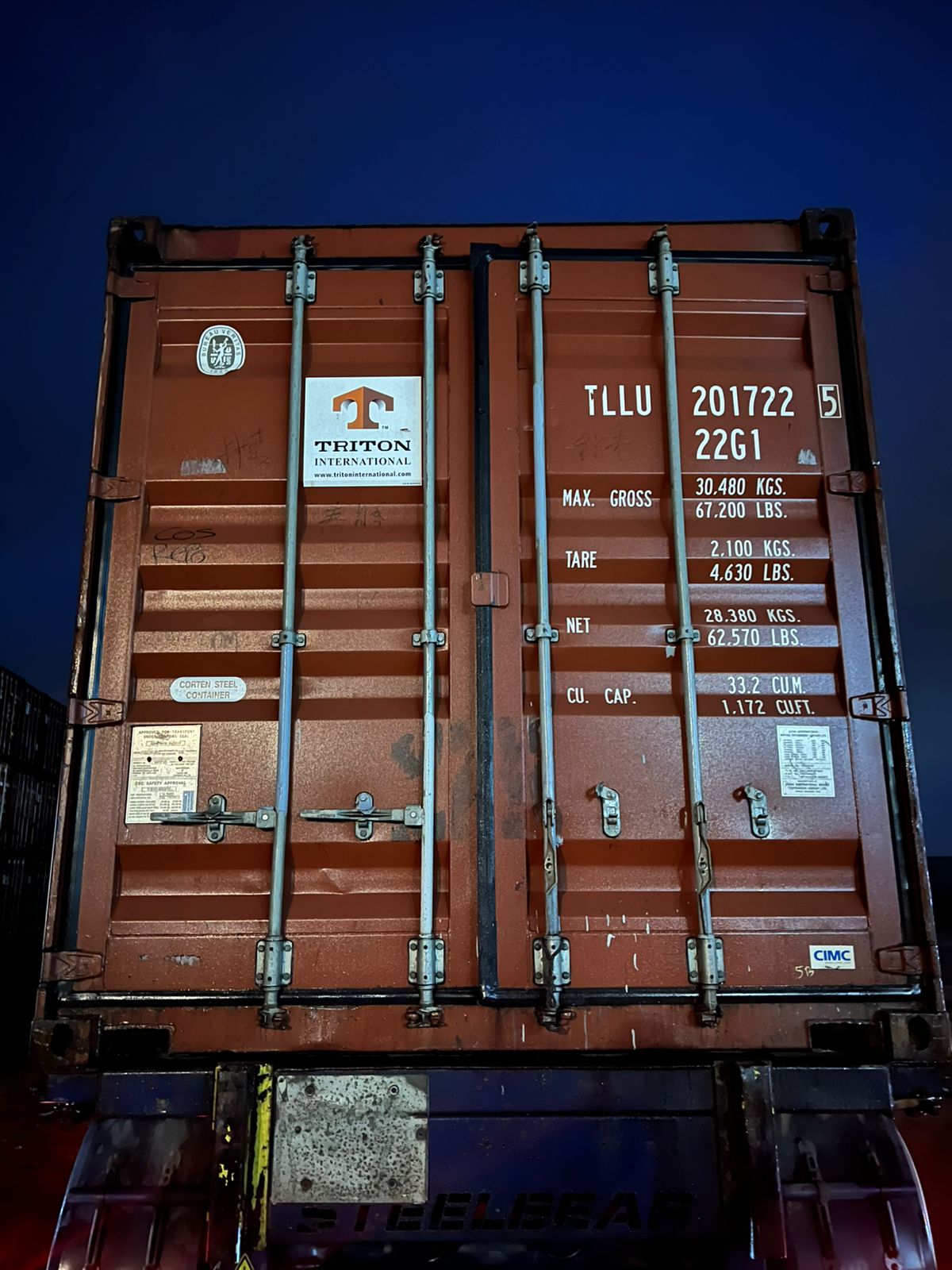 Морской контейнер TLLU2017225