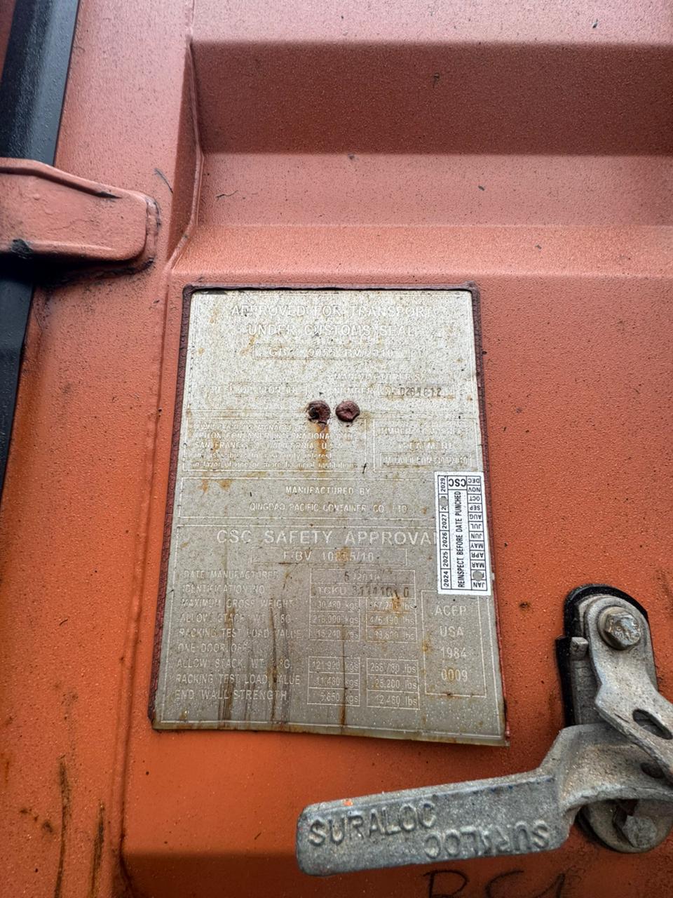 Морской контейнер TLLU2293795