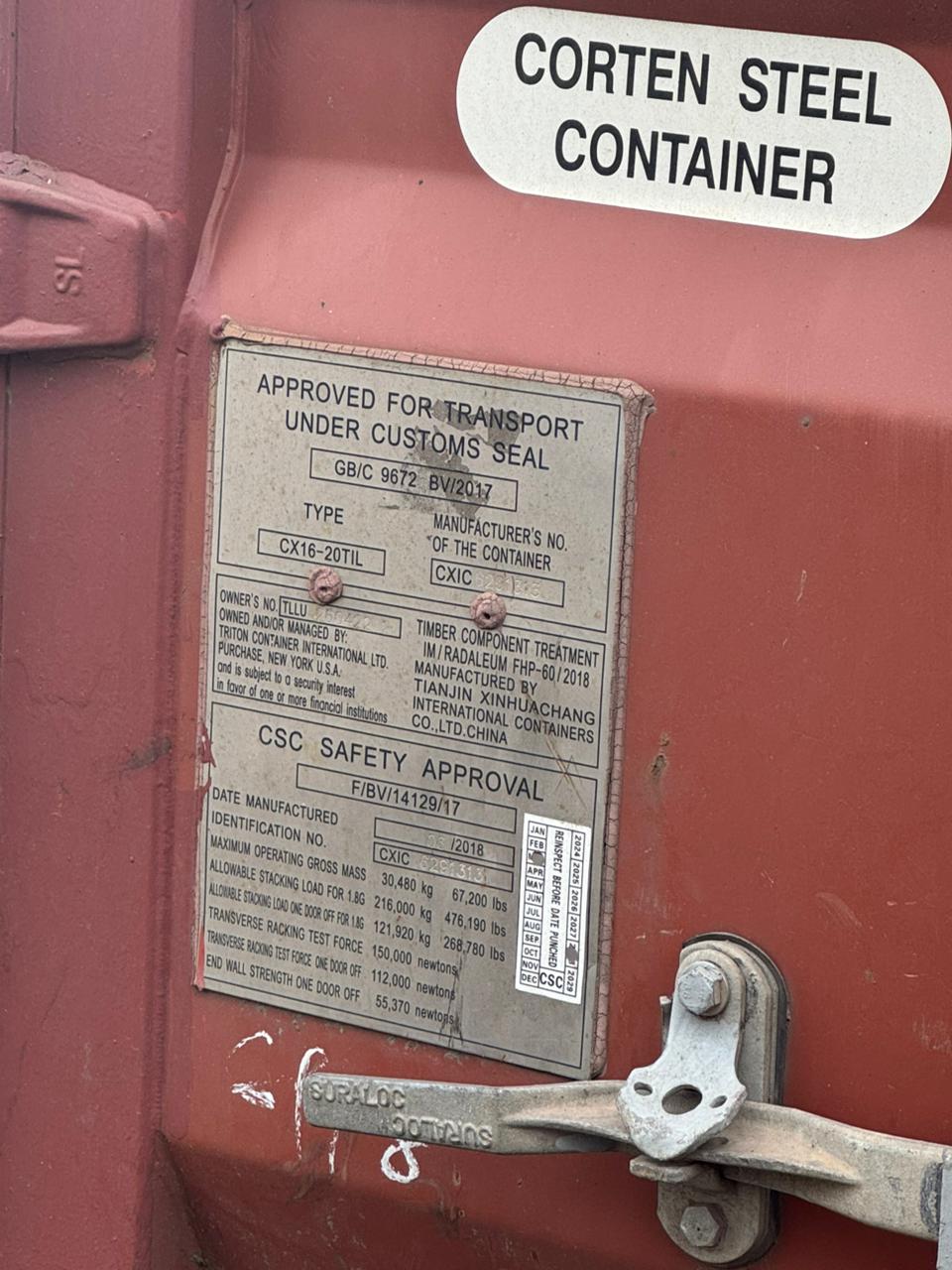 Морской контейнер TLLU2604222