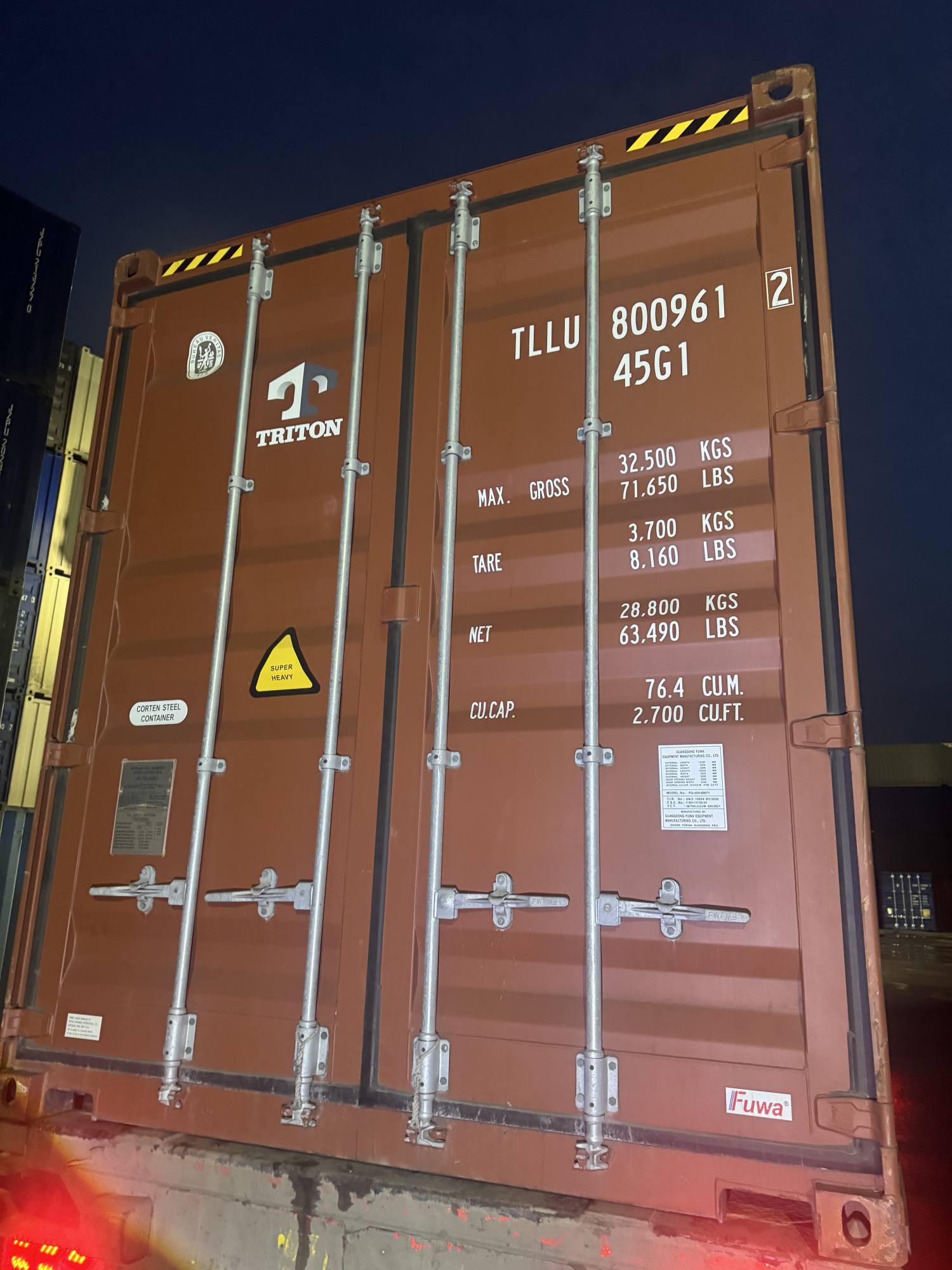 Морской контейнер TLLU8009612