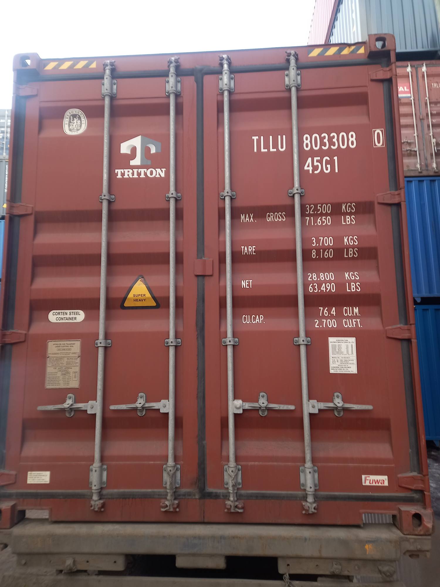 Морской контейнер TLLU8033080