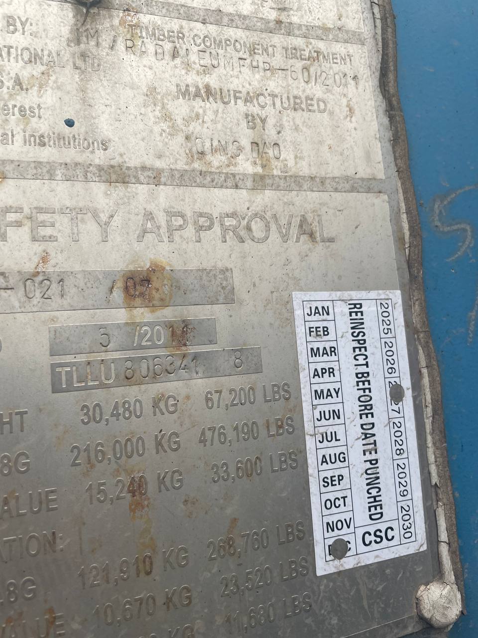 Морской контейнер TLLU8063418