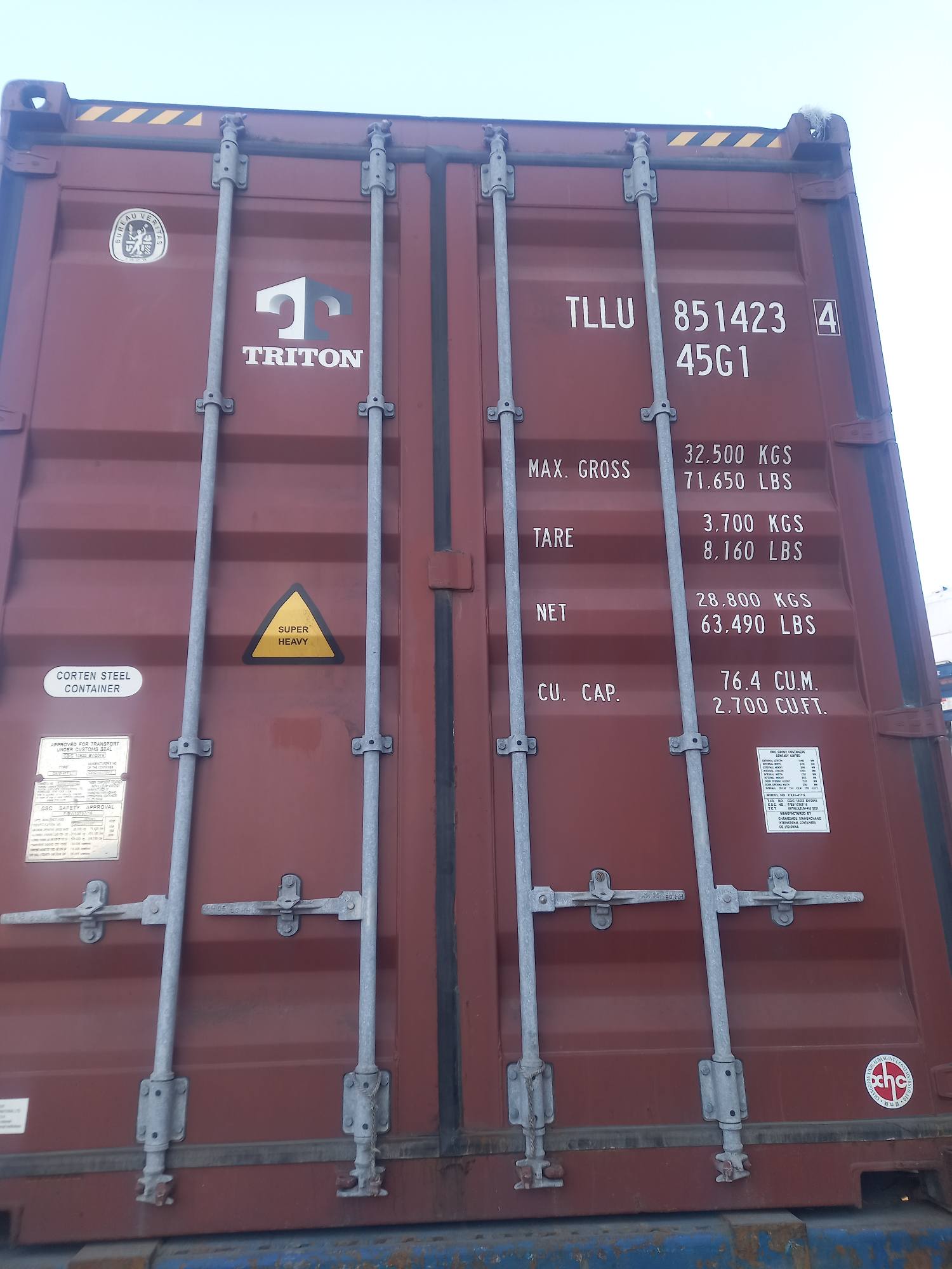 Морской контейнер TLLU8514234