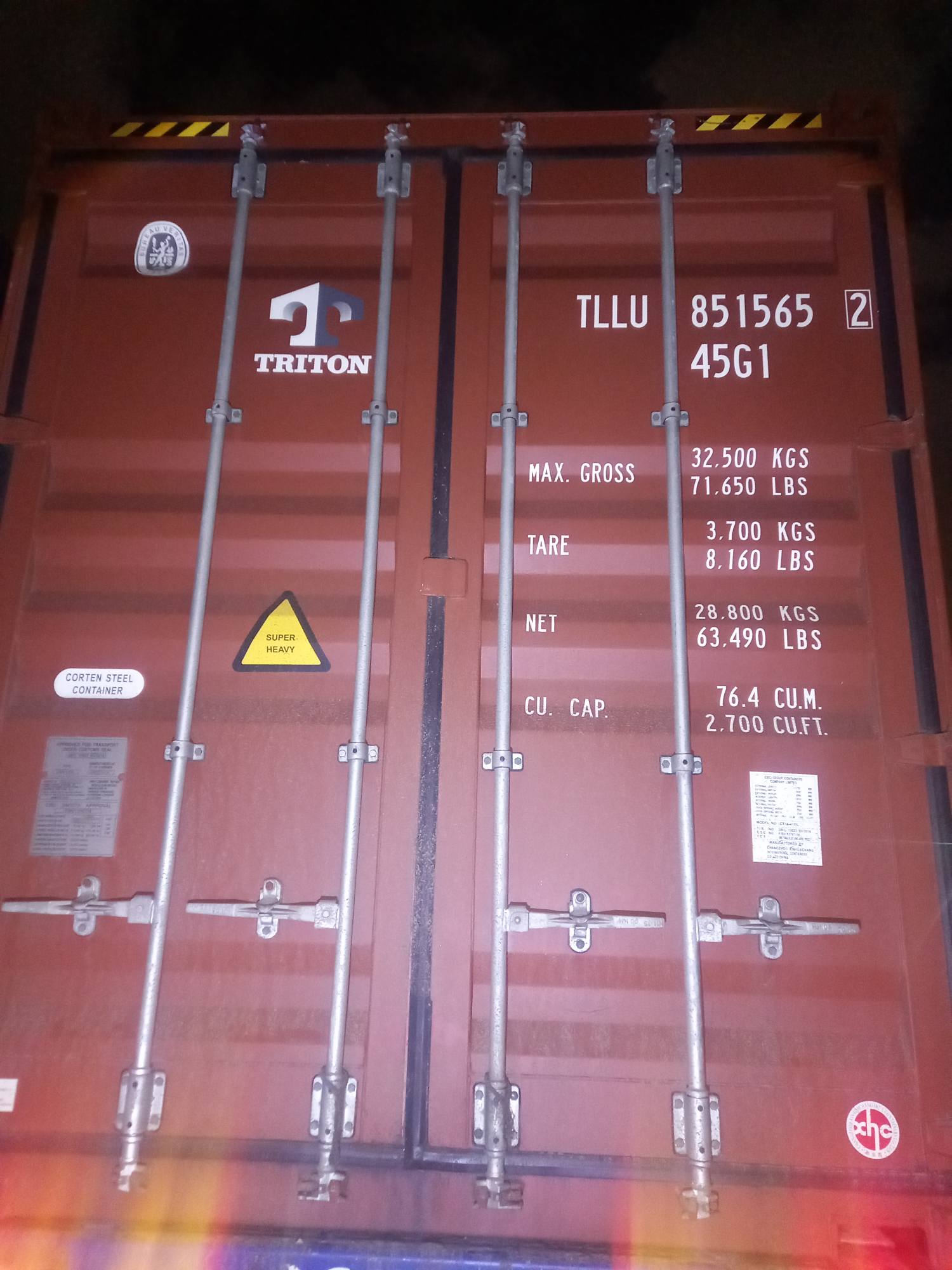 Морской контейнер TLLU8515652