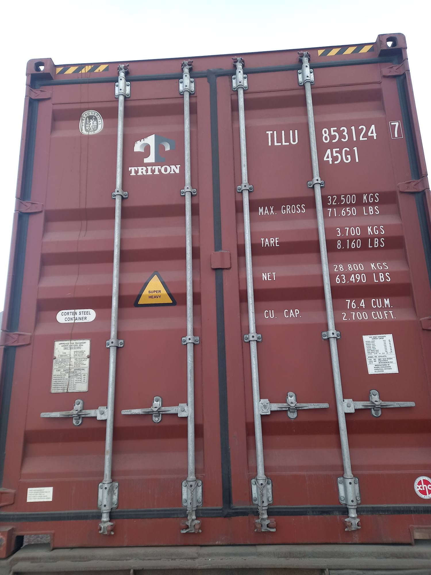 Морской контейнер TLLU8531247