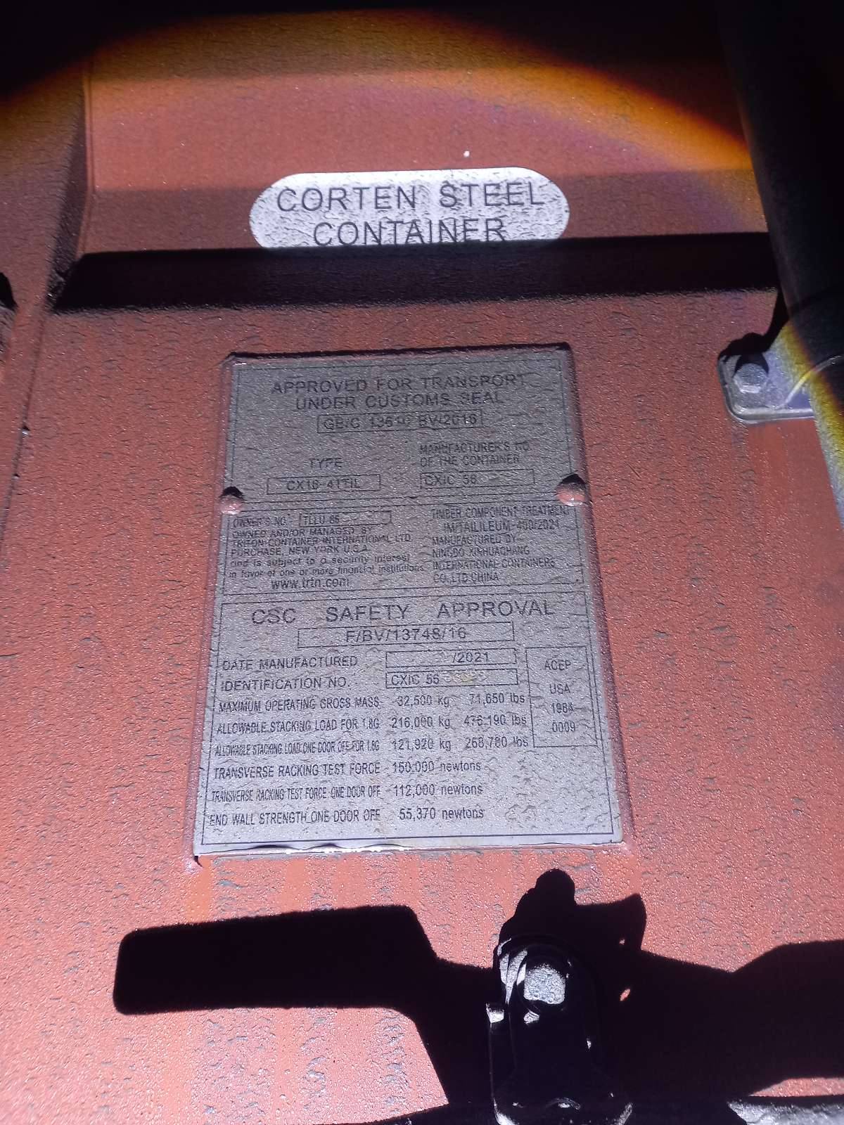 Морской контейнер TLLU8659557